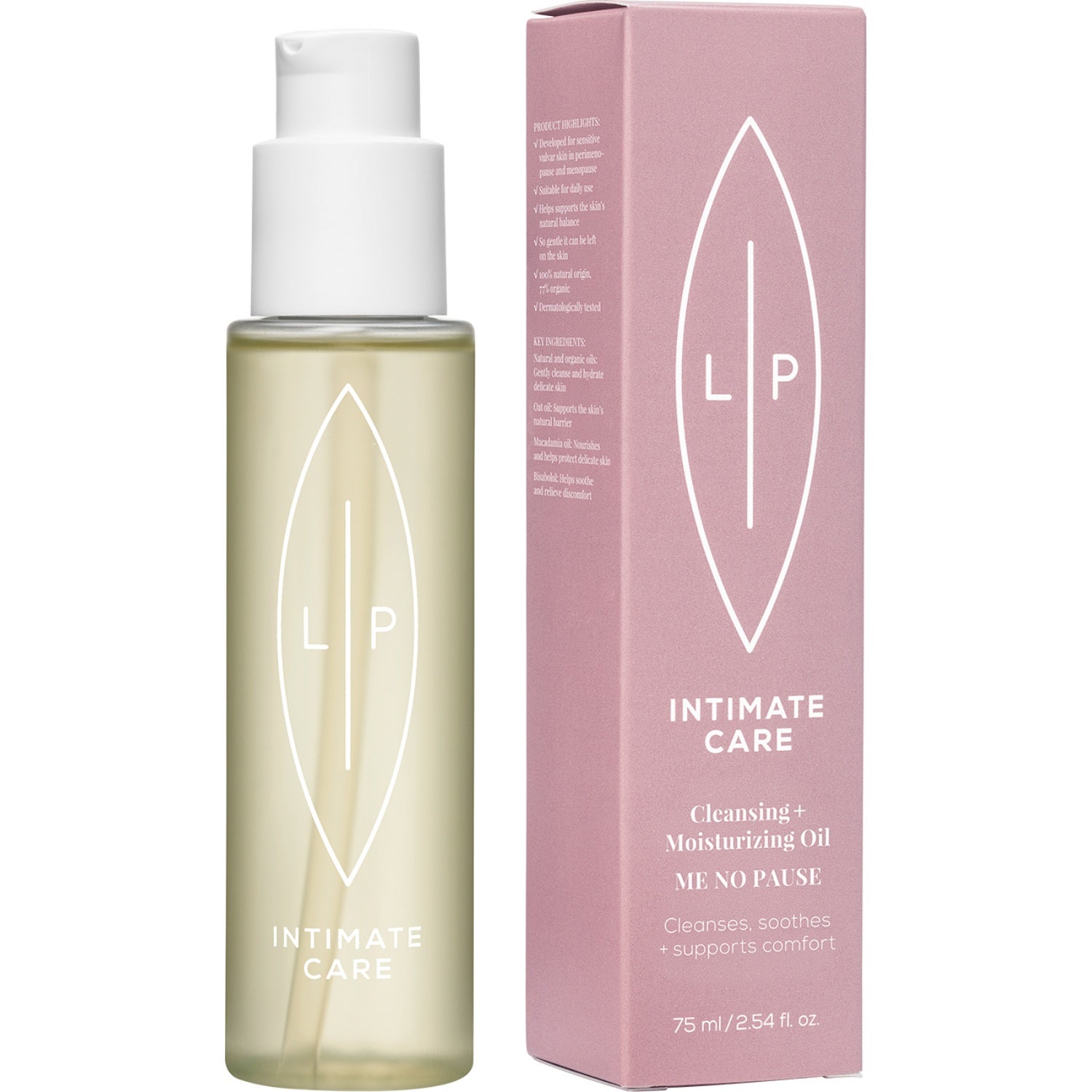 Lip Intimate Care ME NO PAUSE Cleansing + Moisturizing Oil - 75 ml