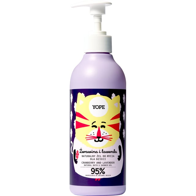 YOPE Shower Gel Kids Cranberry & Lavender 400 ml