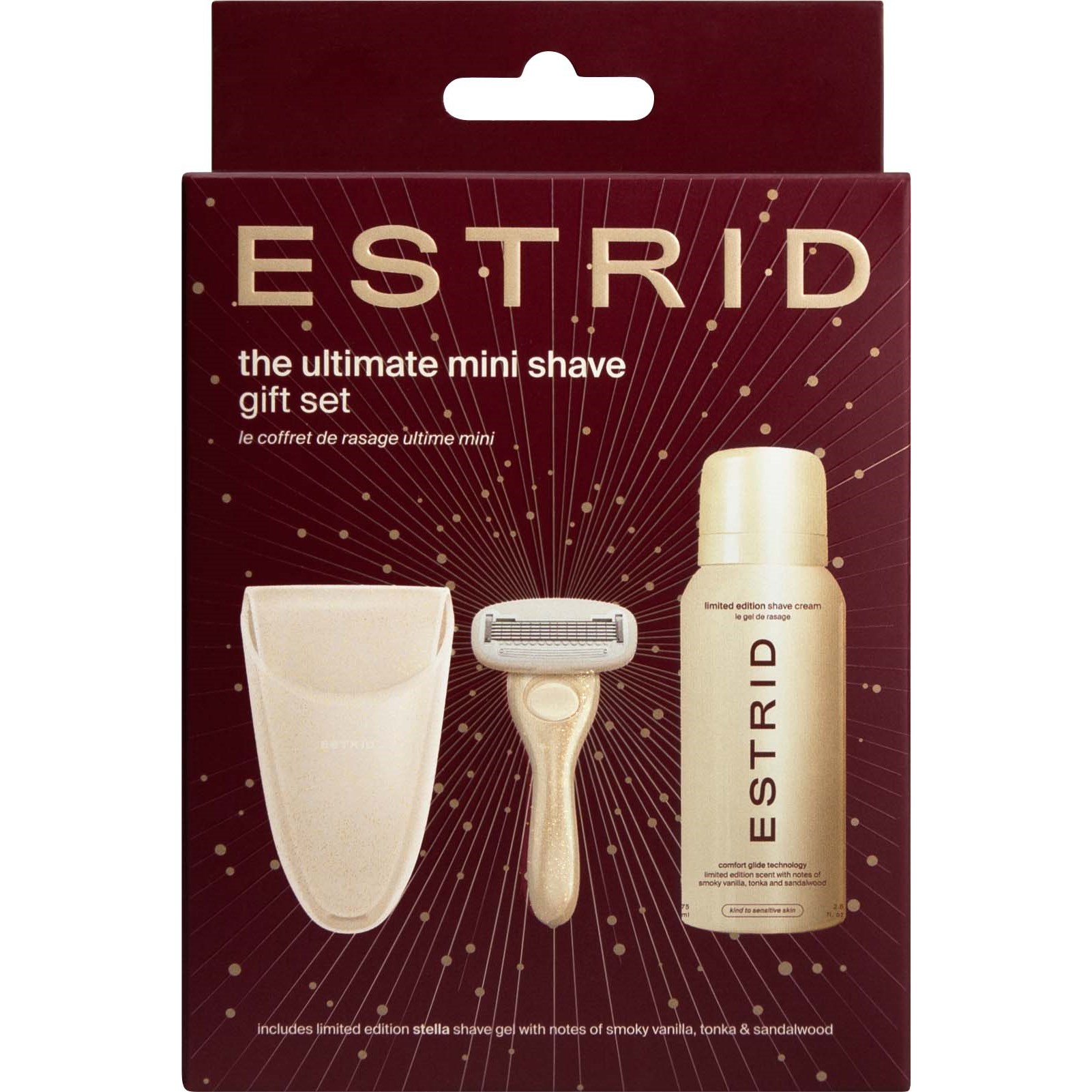 Estrid Mini Razor & Shave Gel Set Stella