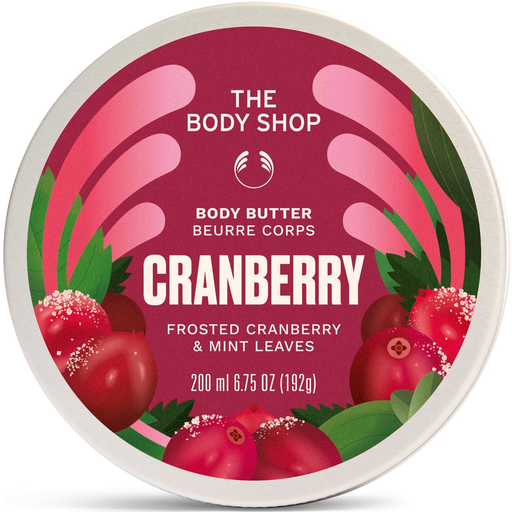The Body Shop Cranberry Frosted Cranberry & Mint Leaves Body Butter 200 ml