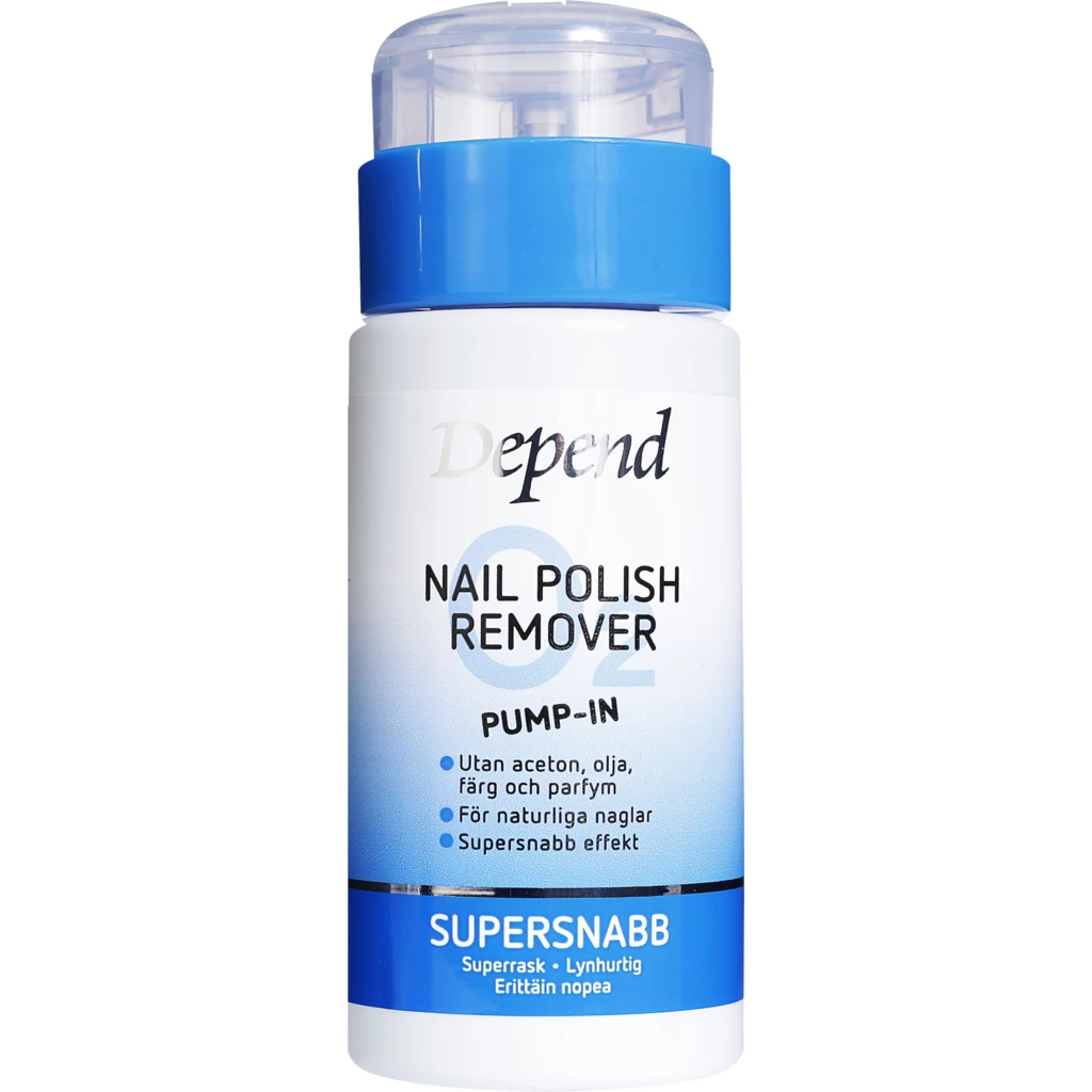 O2 Blue Pump-In Nail Polish Remover 125 ml