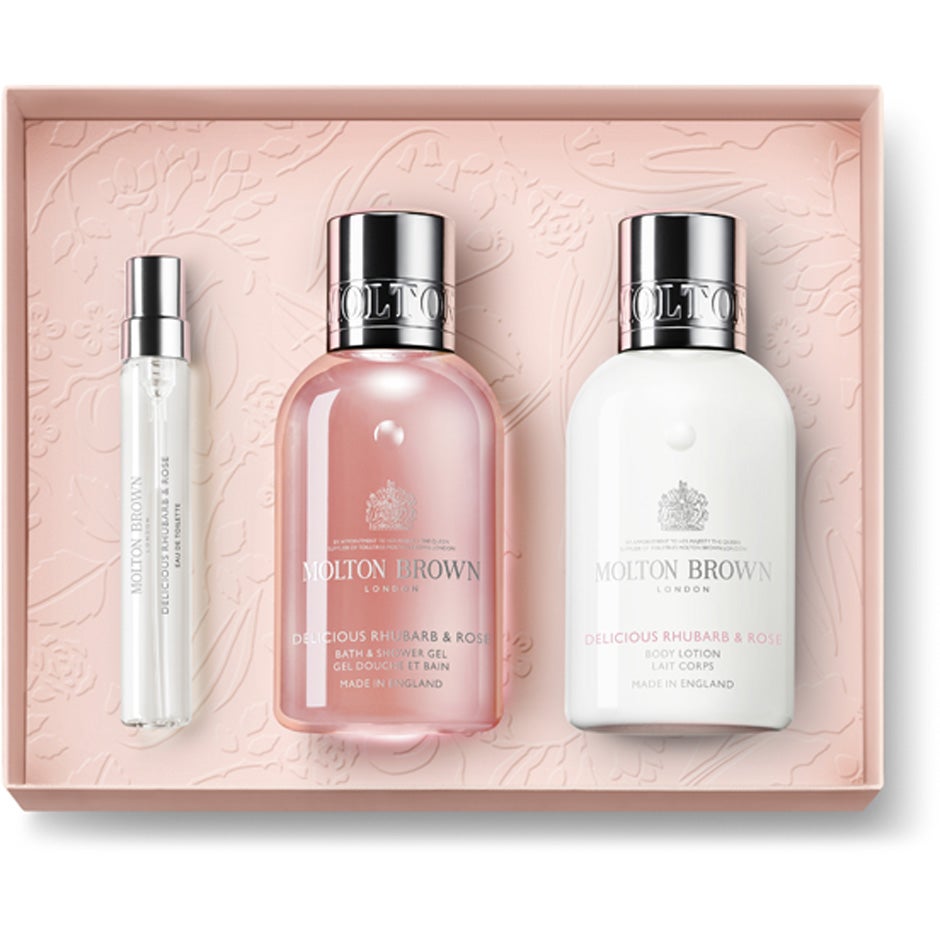 Molton Brown Gift Set Travel Delicious Rhubarb & Rose Travel Gift Set - 207 ml