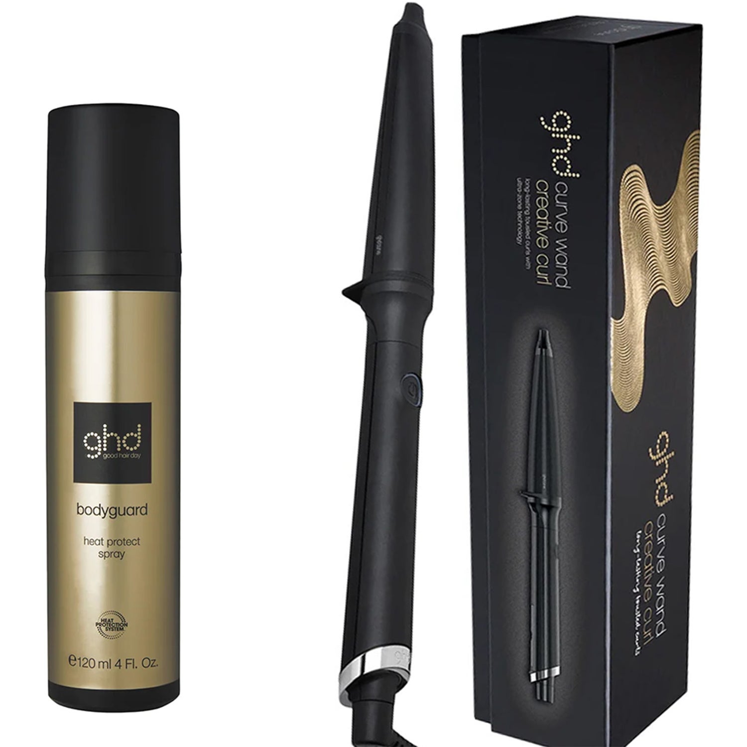 ghd Creative Curl Wand & Heat Protect Spray