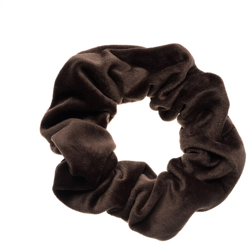 Dark Velvet Scrunchie Chocolate Brown - pcs 1