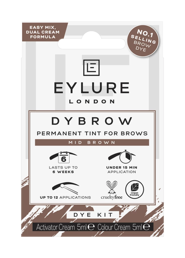 Dybrow Permanent Tint For Brows Mid Brown