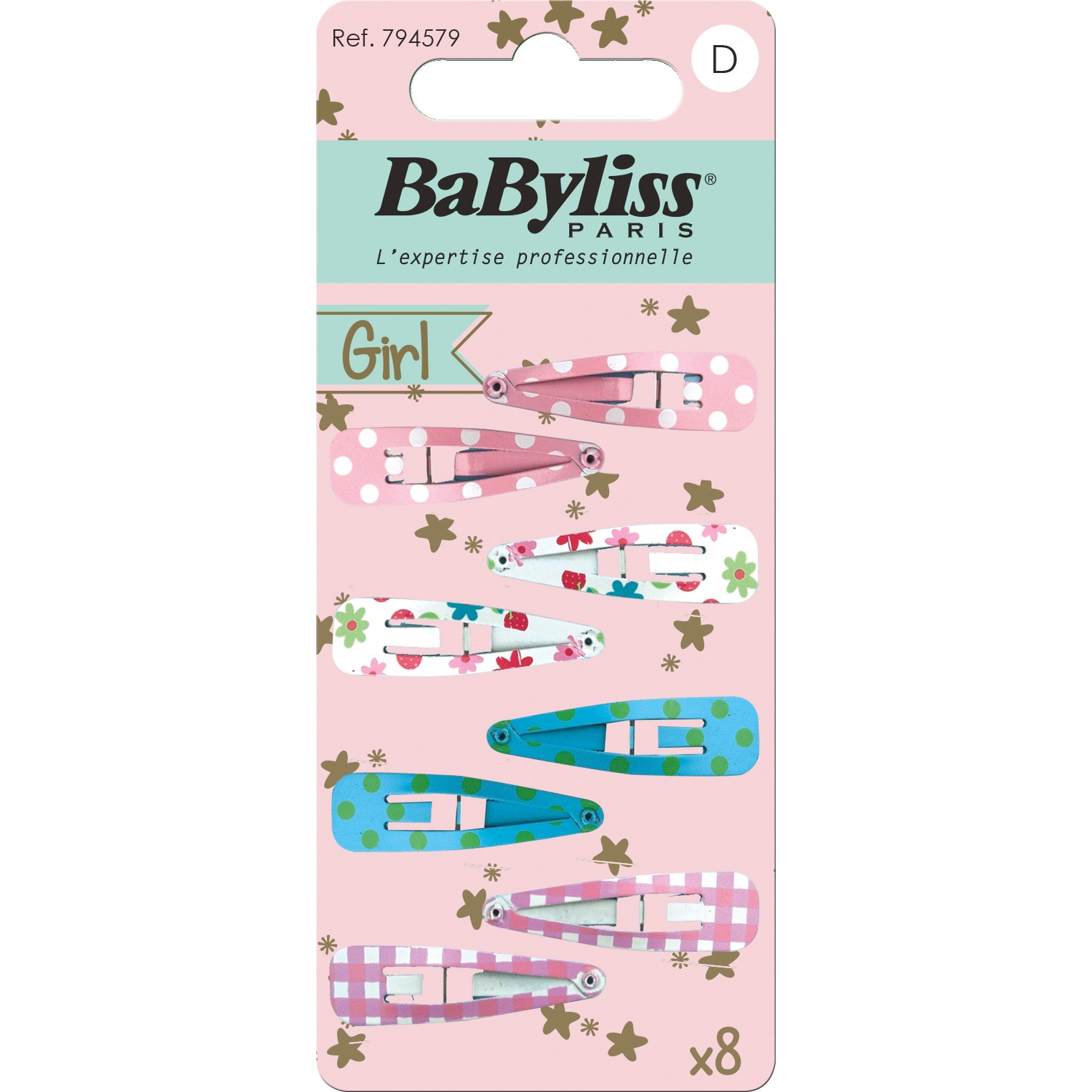 BaByliss Paris Accessories 794579 Hårklämma 8 st kids