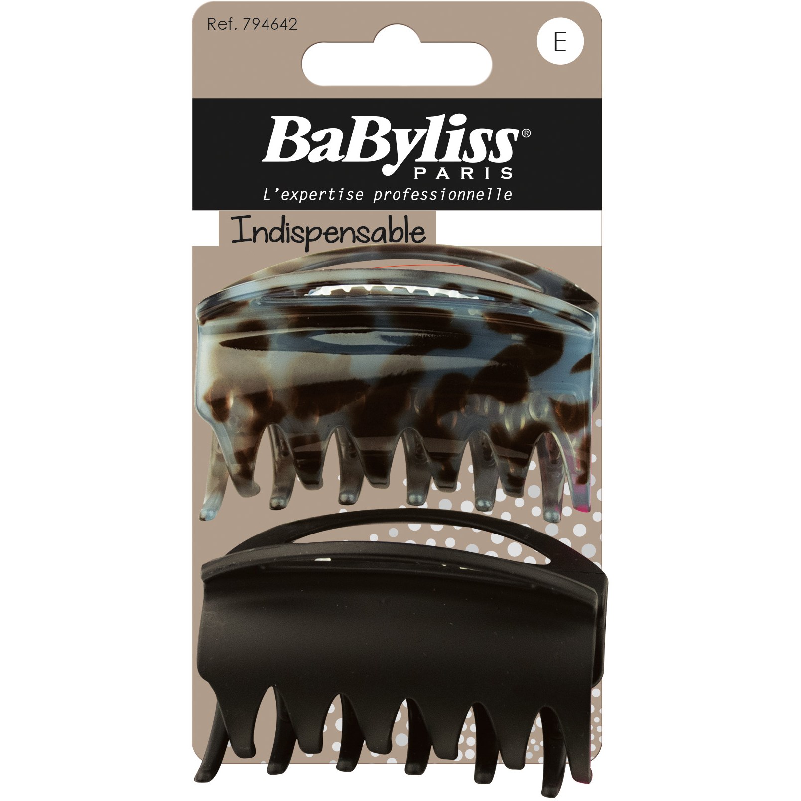 BaByliss Paris Accessories Indispensable Krokoklämma Anti-Glid 2 St