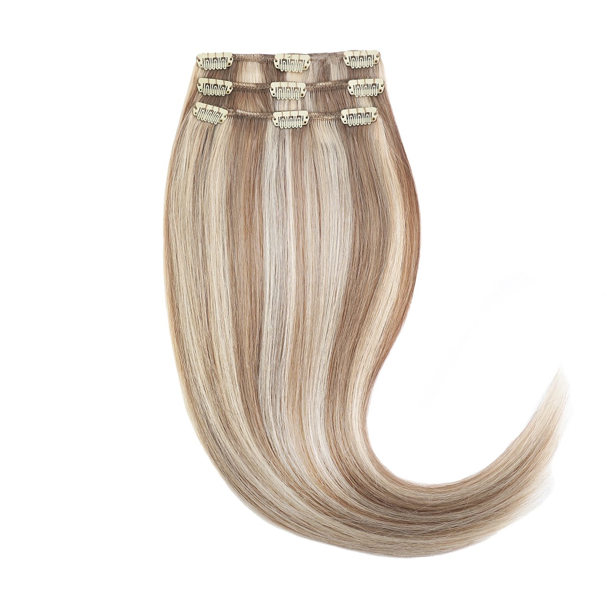 Rapunzel of Sweden Clip-on set 3 pieces 60 cm M7.3/10.8 Cendre Ash Blo