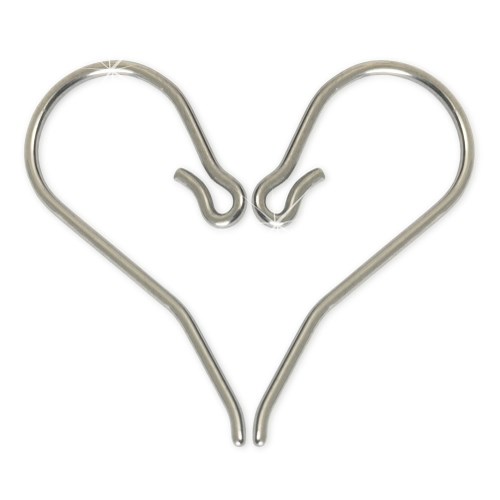 Blomdahl Natural Titanium  Safety Ear Hook 1 mm