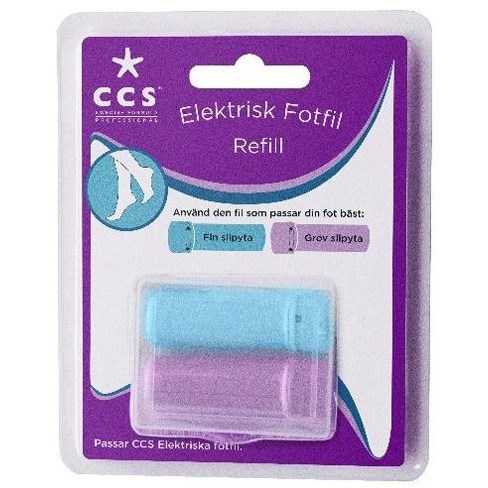 CCS Elektrisk Fotfil Refill 2-pack