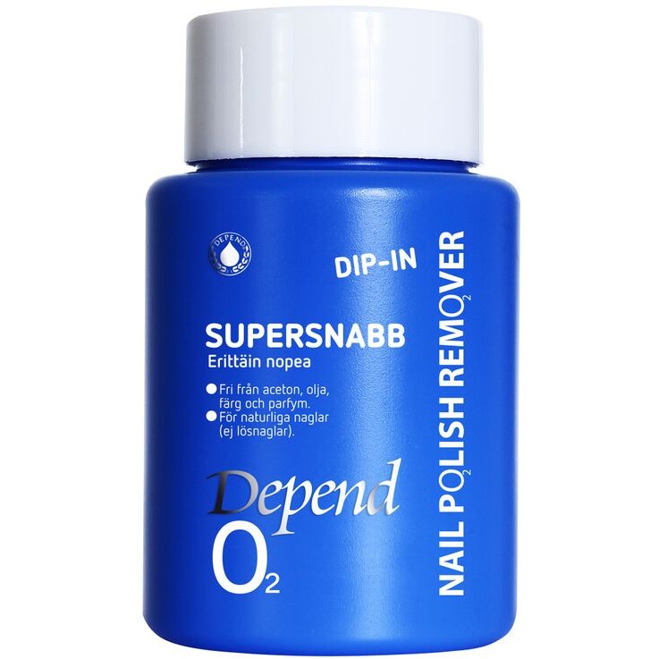 Depend O2 Dip-in Supersnabb Blå  75 ml