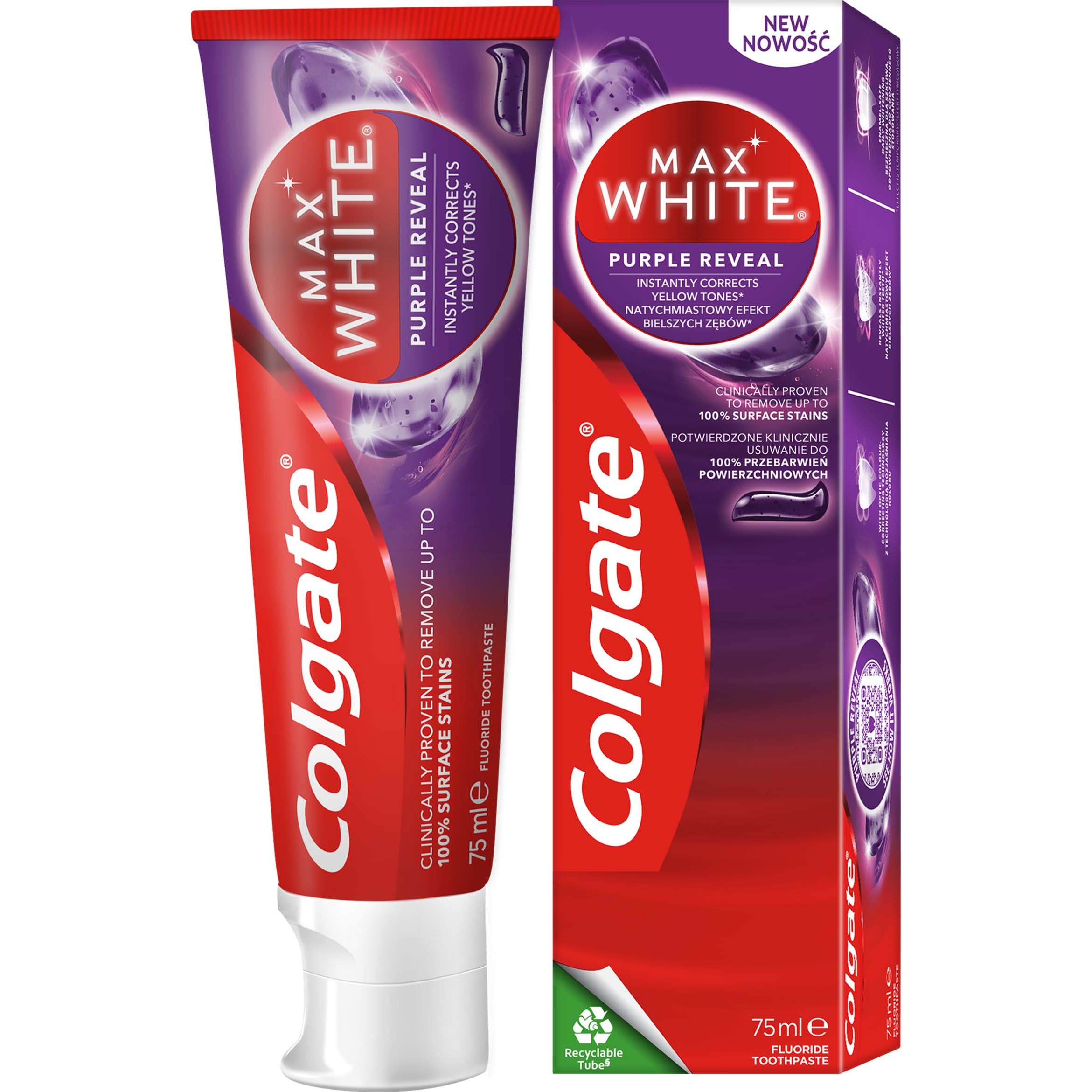 Colgate Toothpaste Max White Purple 75 ml