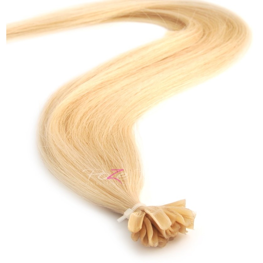 Poze Hairextensions Poze Keratin Premium Extensions 12NA Platinum 20 S