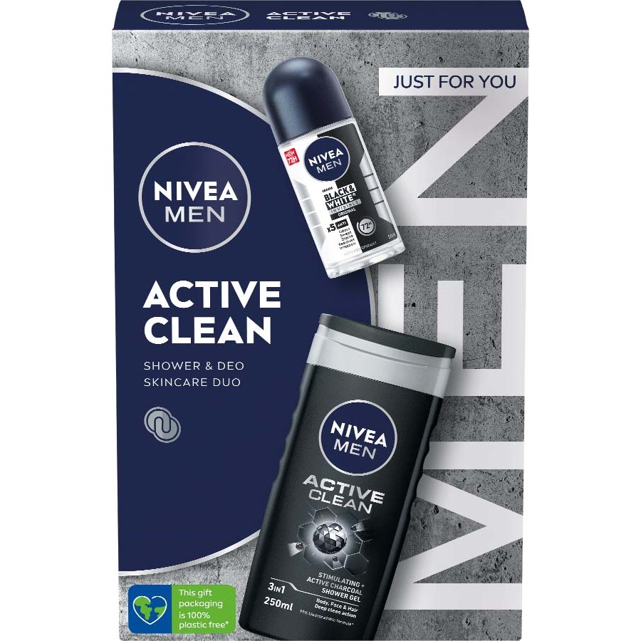 NIVEA MEN Giftpack Active Clean