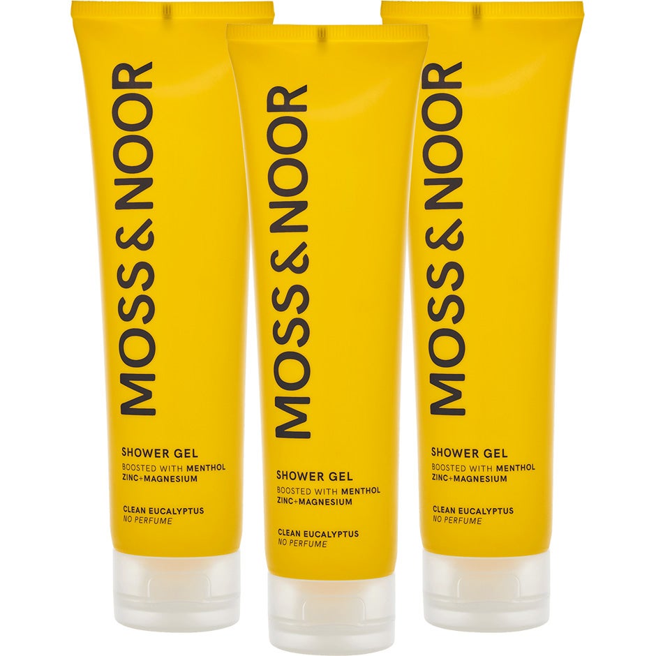 Moss & Noor After Workout Shower Gel Clean Eucalyptus 3 pack - 450 ml