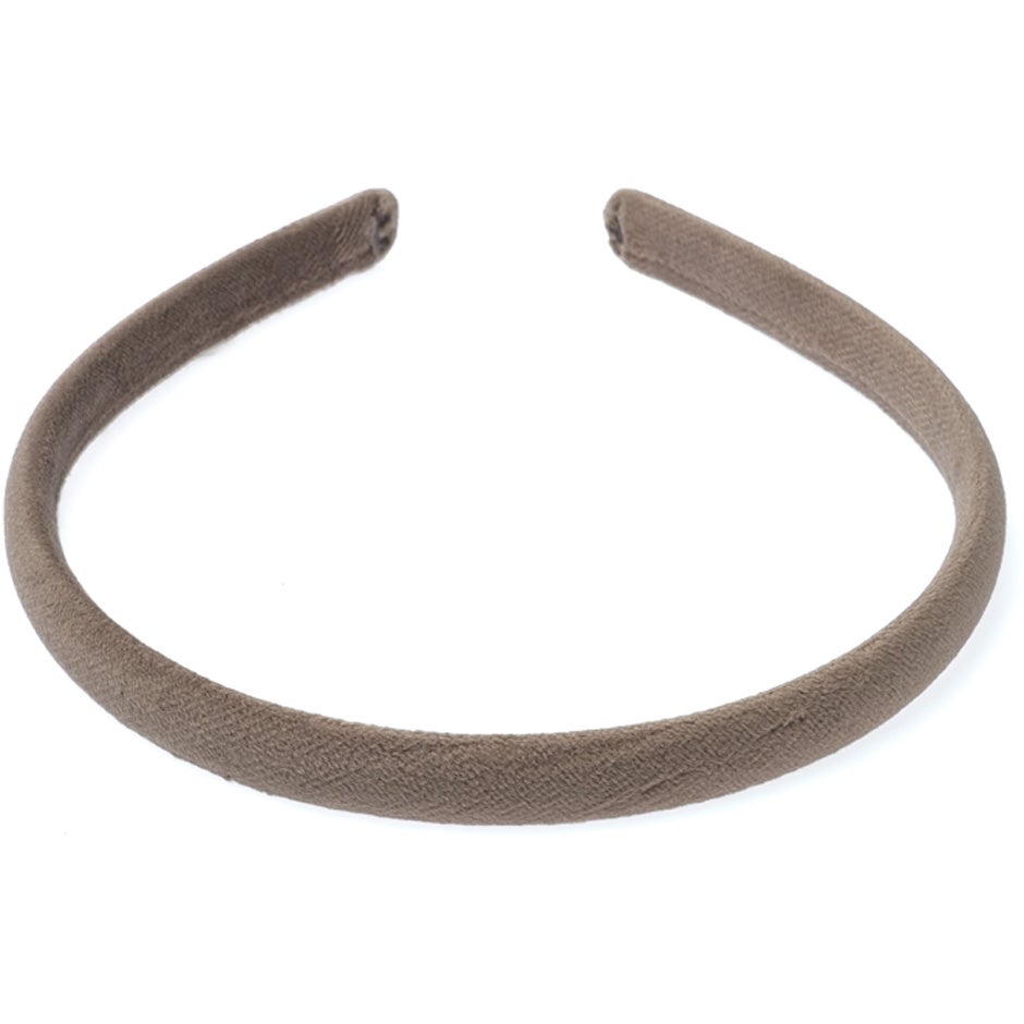 Dark Velvet Hair Band Thin Taupe - pcs 1