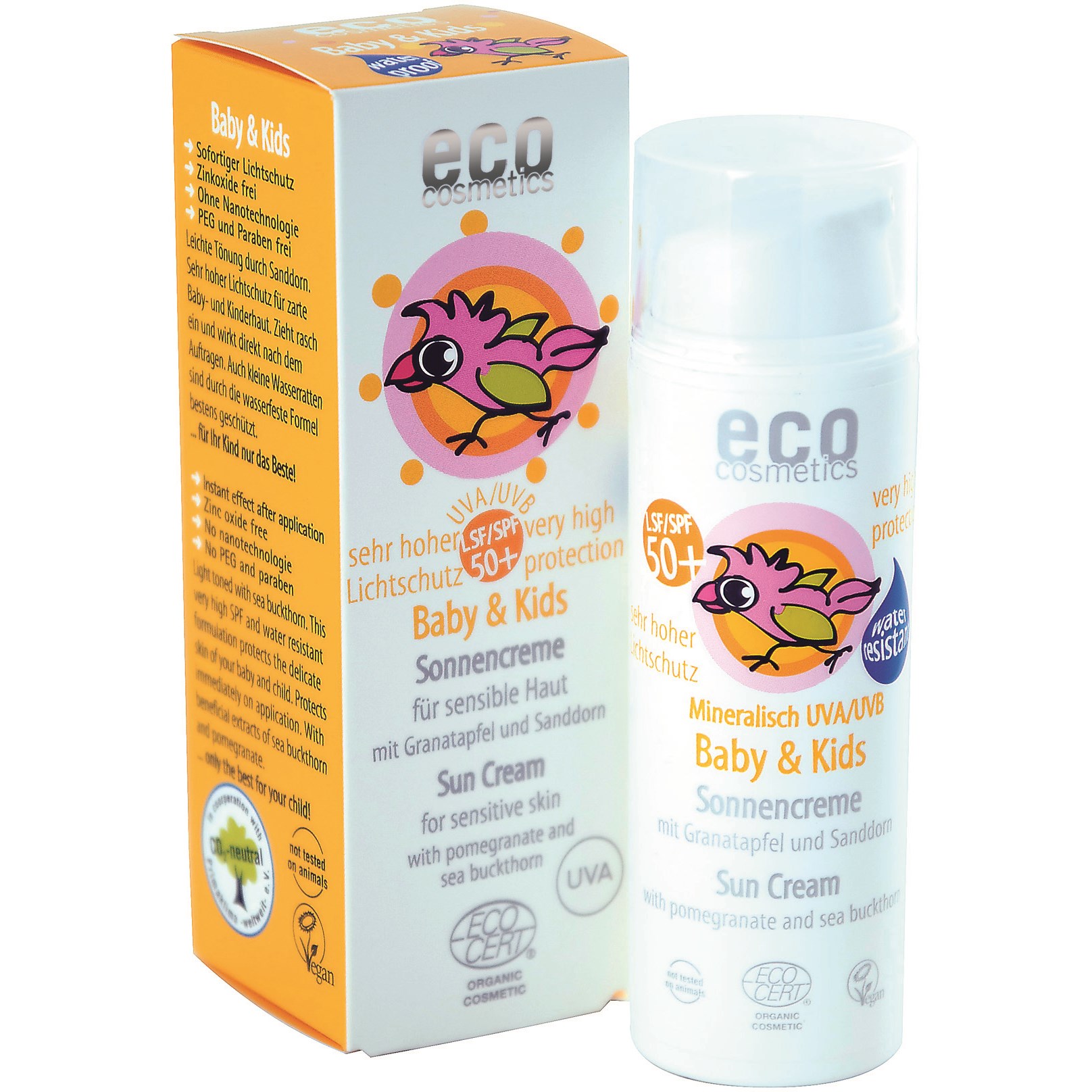 Eco Cosmetics Baby Solkräm 50+ 50 ml