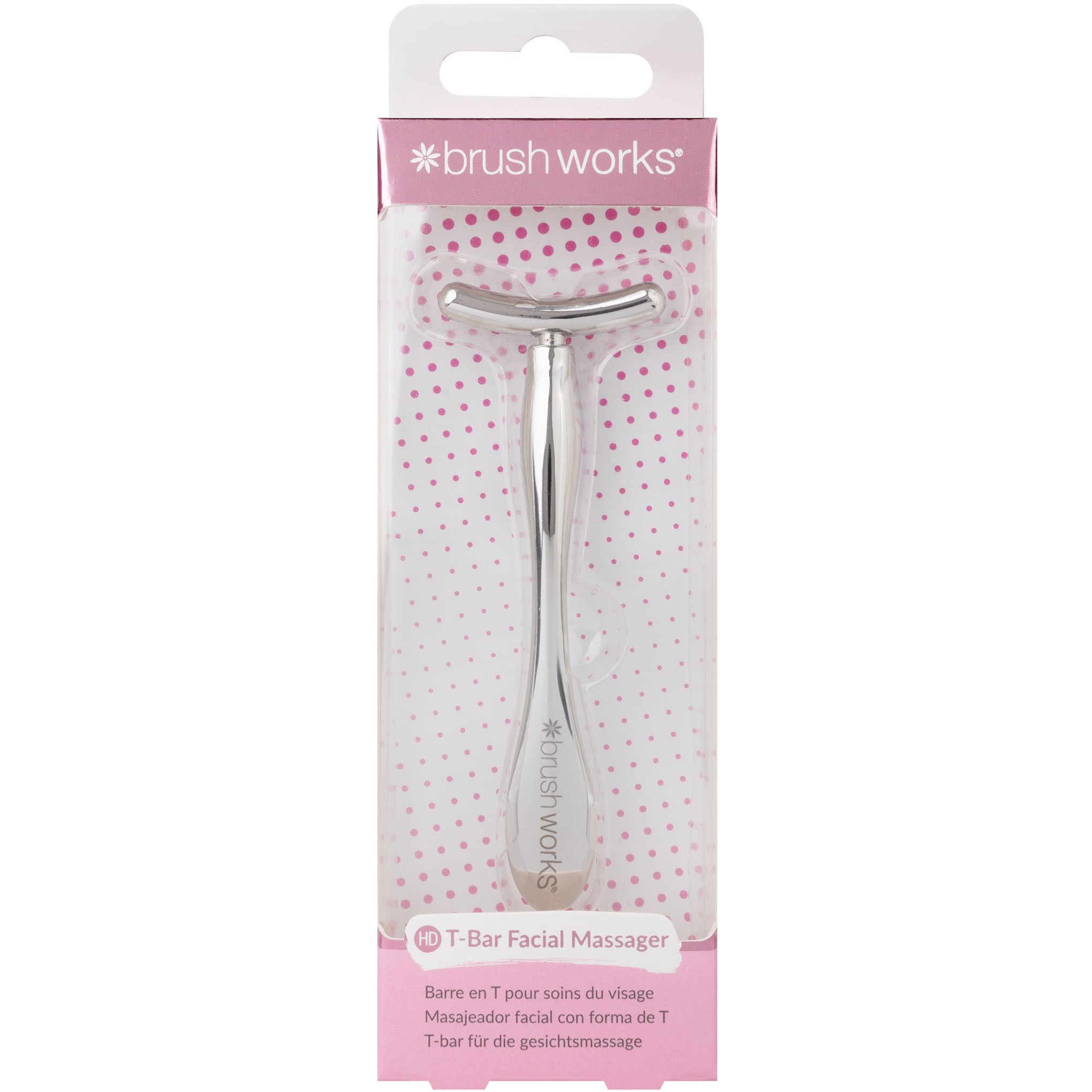 Brushworks Zinc T-Bar Facial Massager