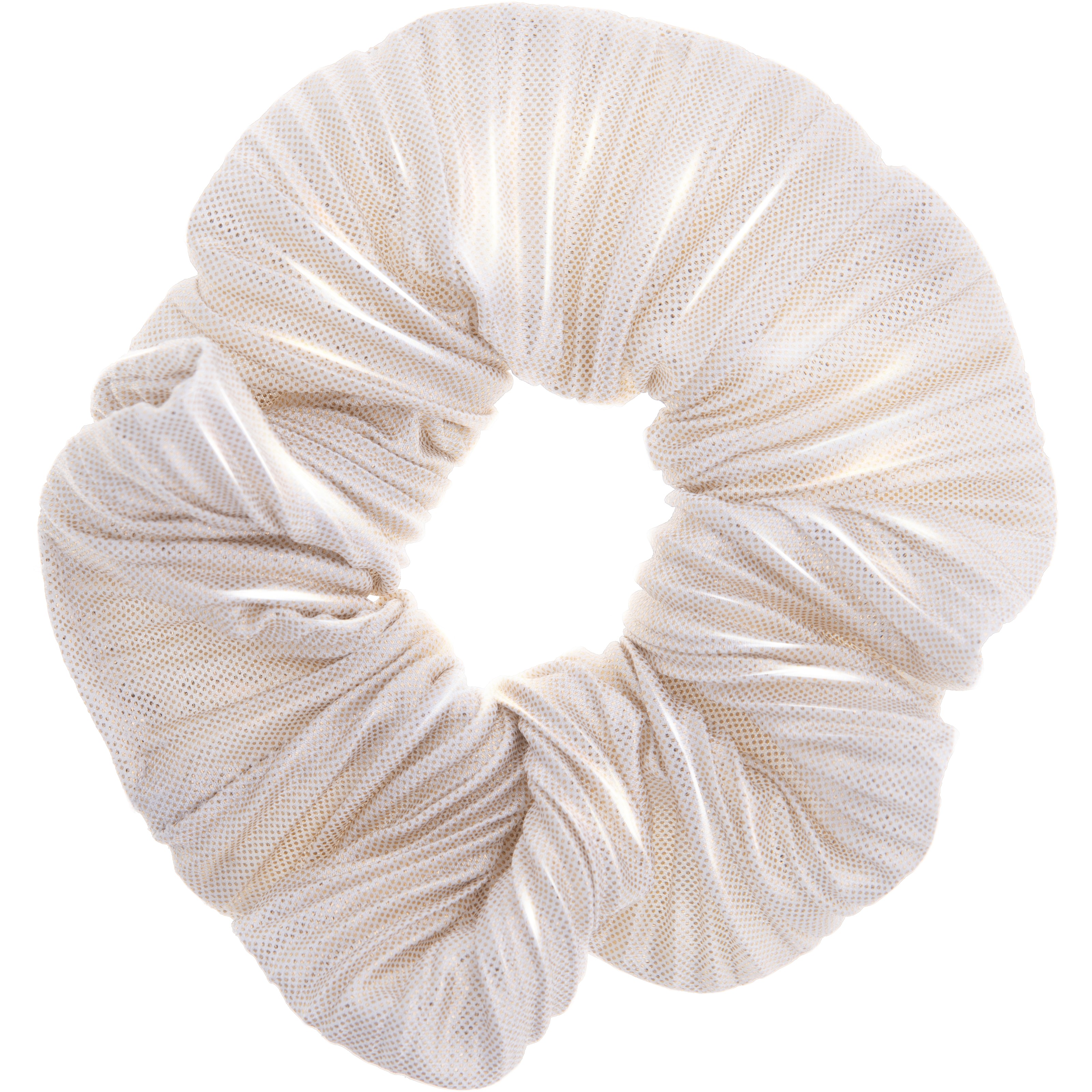 Dazzling Scrunchie Silver Metallic