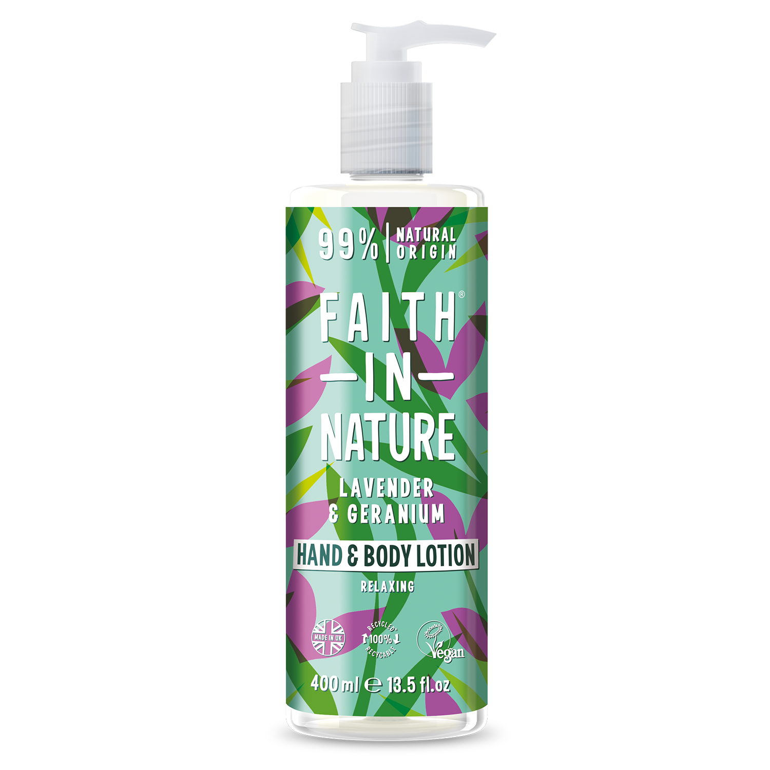 Faith in Nature Hand & Body Lotion Lavender & Geranium    400 ml