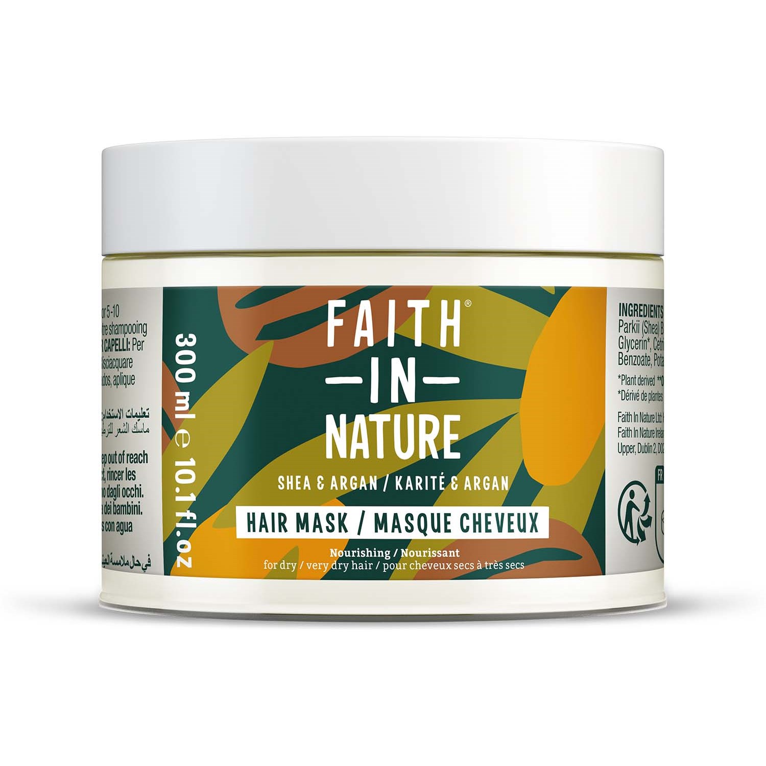 Faith in Nature Shea & Argan Nourishing Hair Mask 300 ml