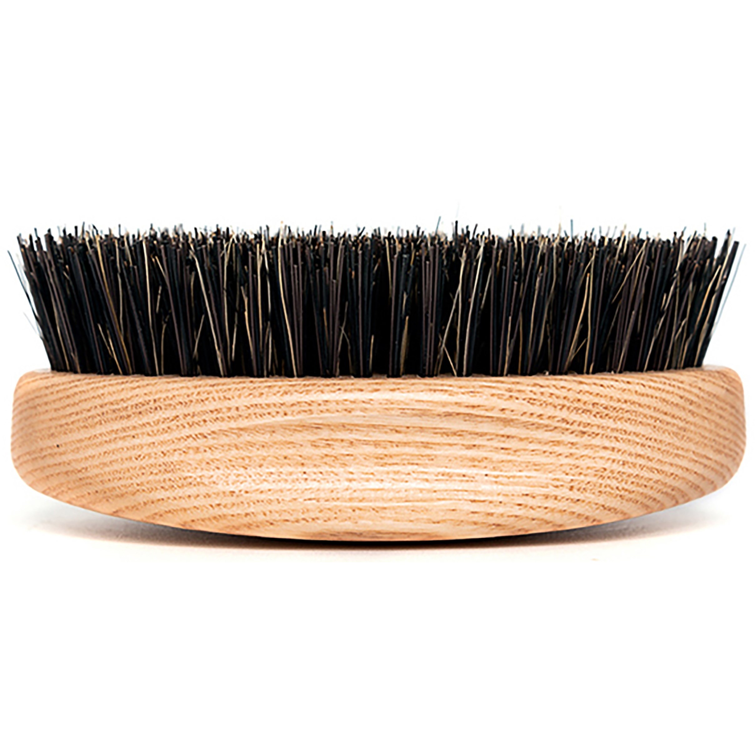 Tek Oval Military Style Hair/Beard Brush With Wild Boar Bristles And N