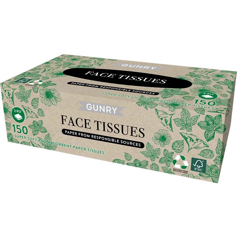 Gunry Face Tissues 150 st