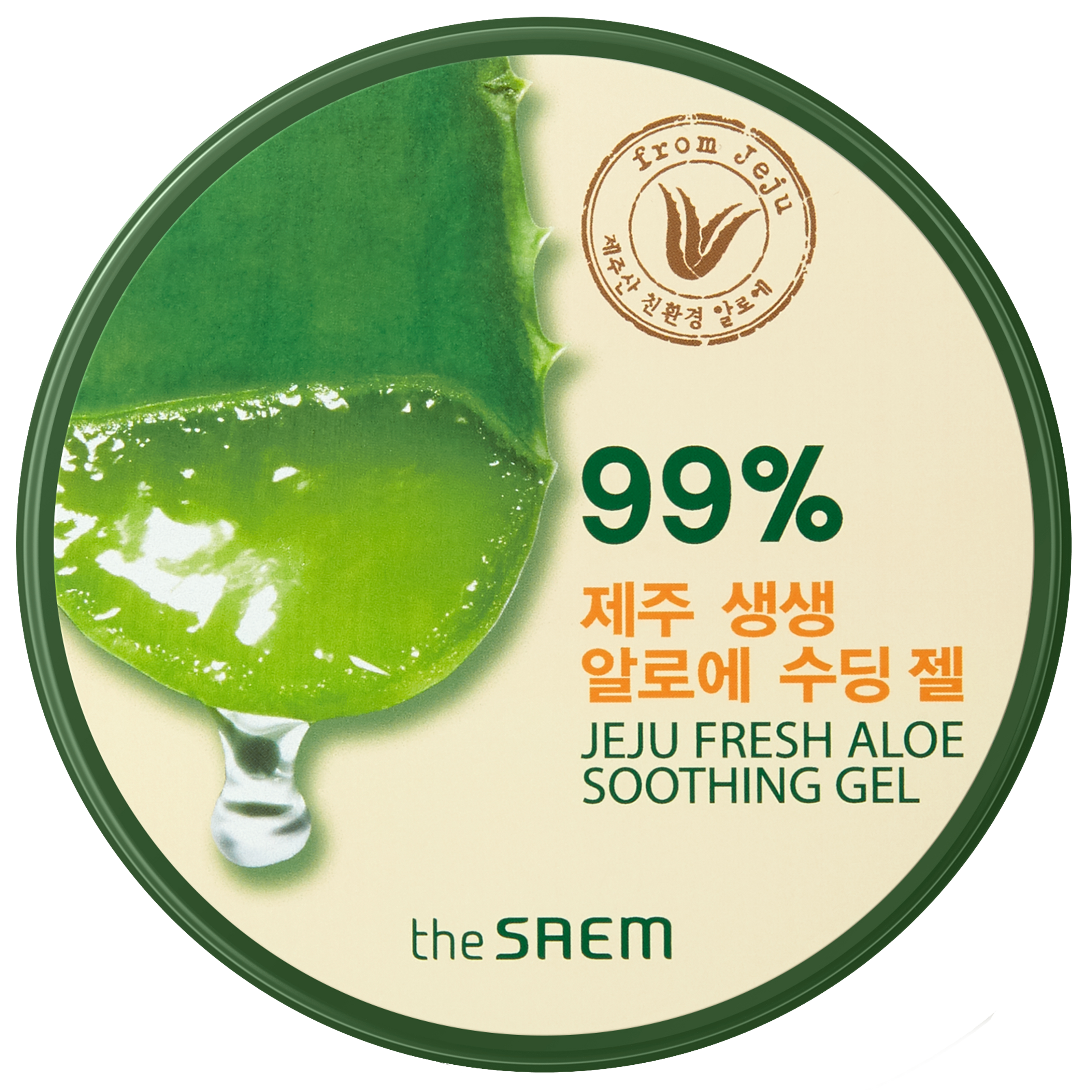 The Saem Jeju Fresh Aloe Vera Soothing Gel 99% Gel Calmante Aloe 99% 3