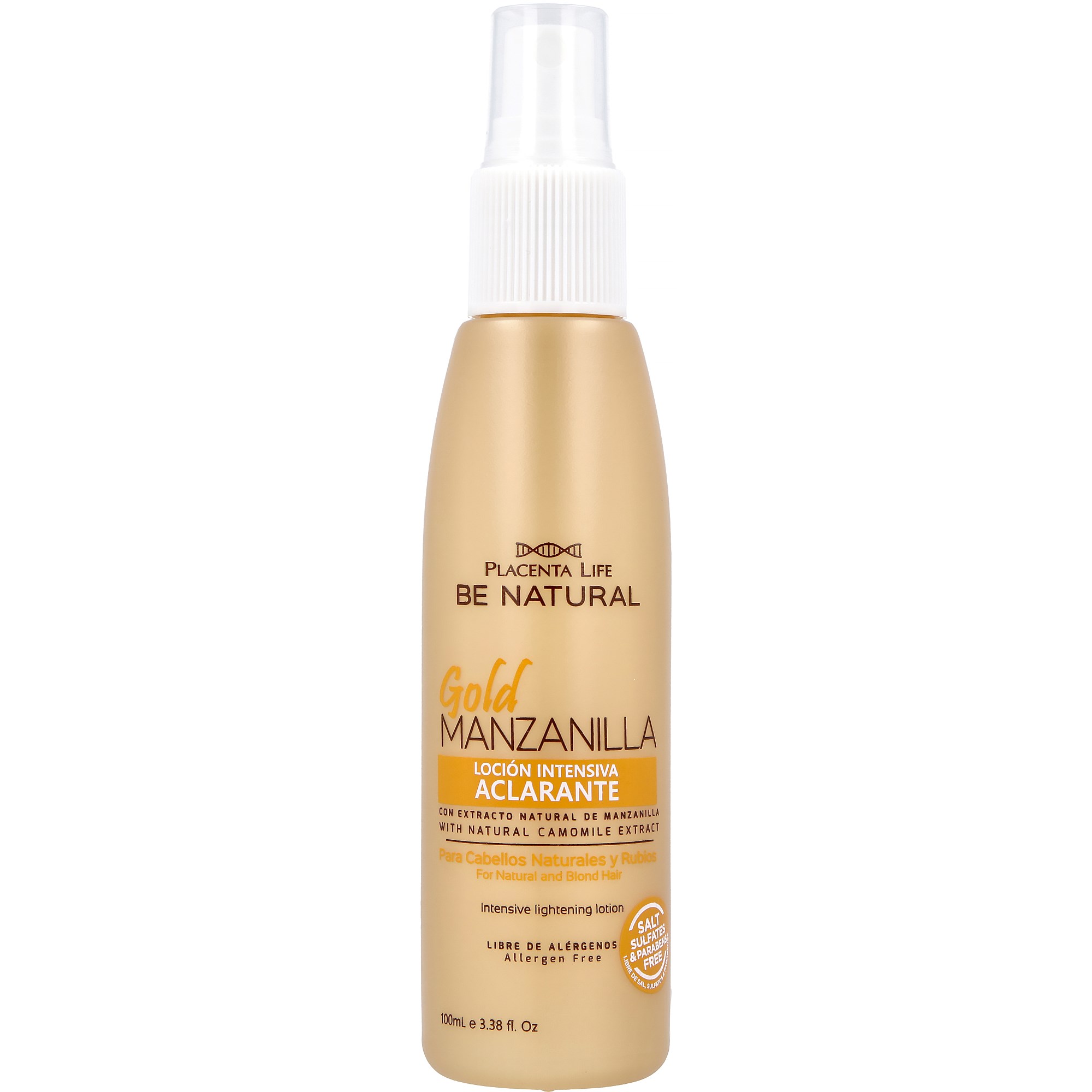 Be natural Gold Manzanilla Loción Intensiva Aclarante X 100 ml