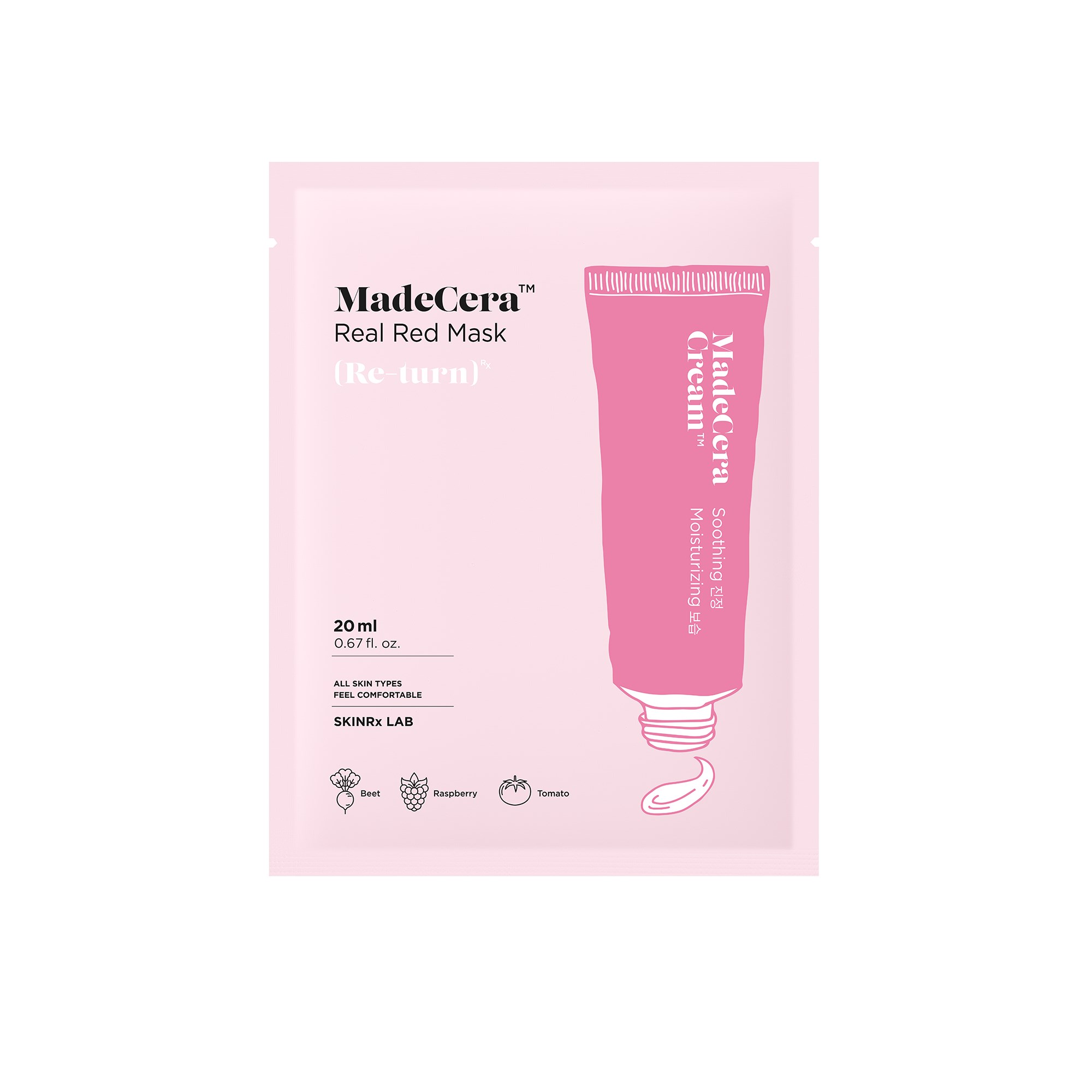 SKINRx LAB Madecera Real Red Mask 20 ml