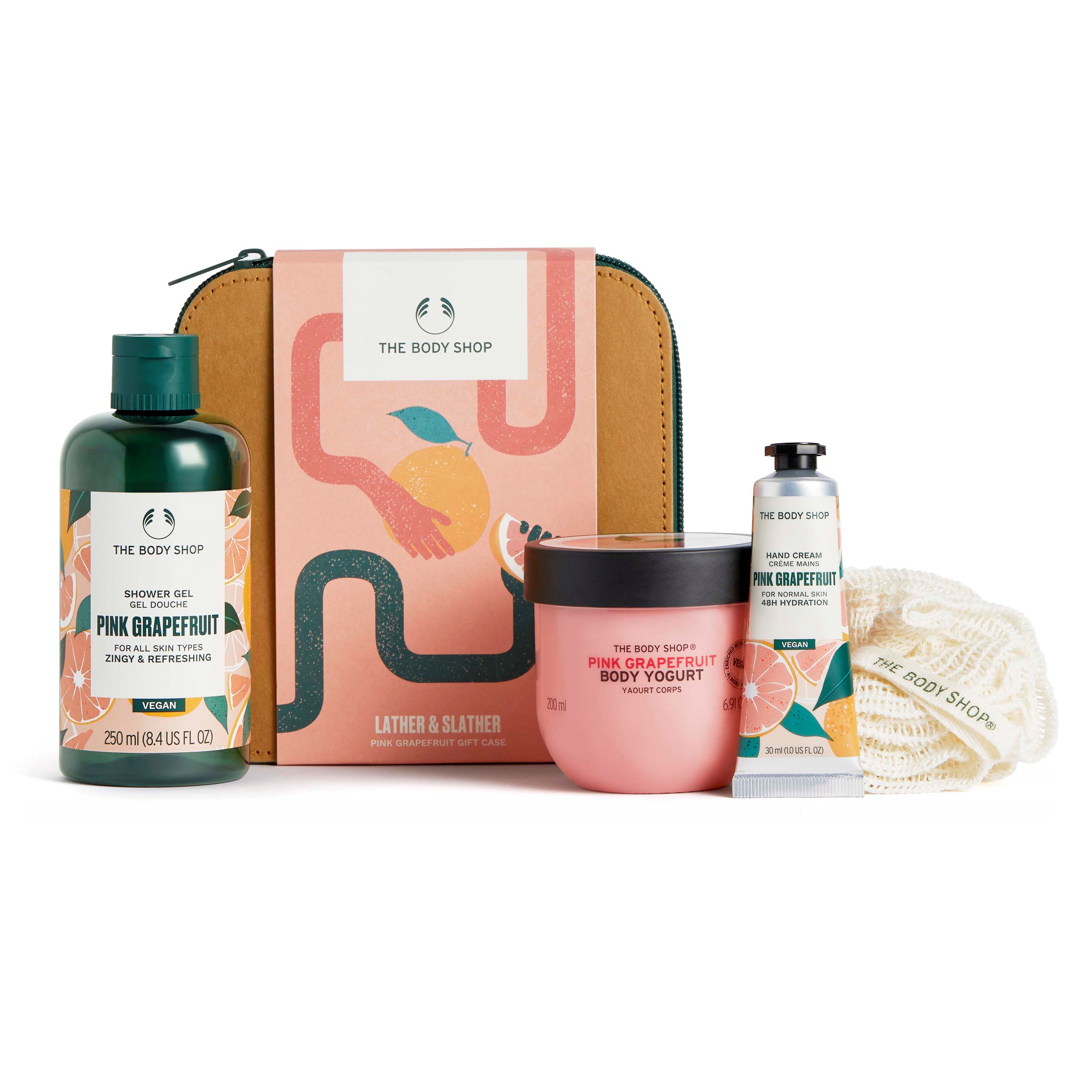 The Body Shop Pink Grapefruit Lather & Slather Pink Grapefruit Gift Ca