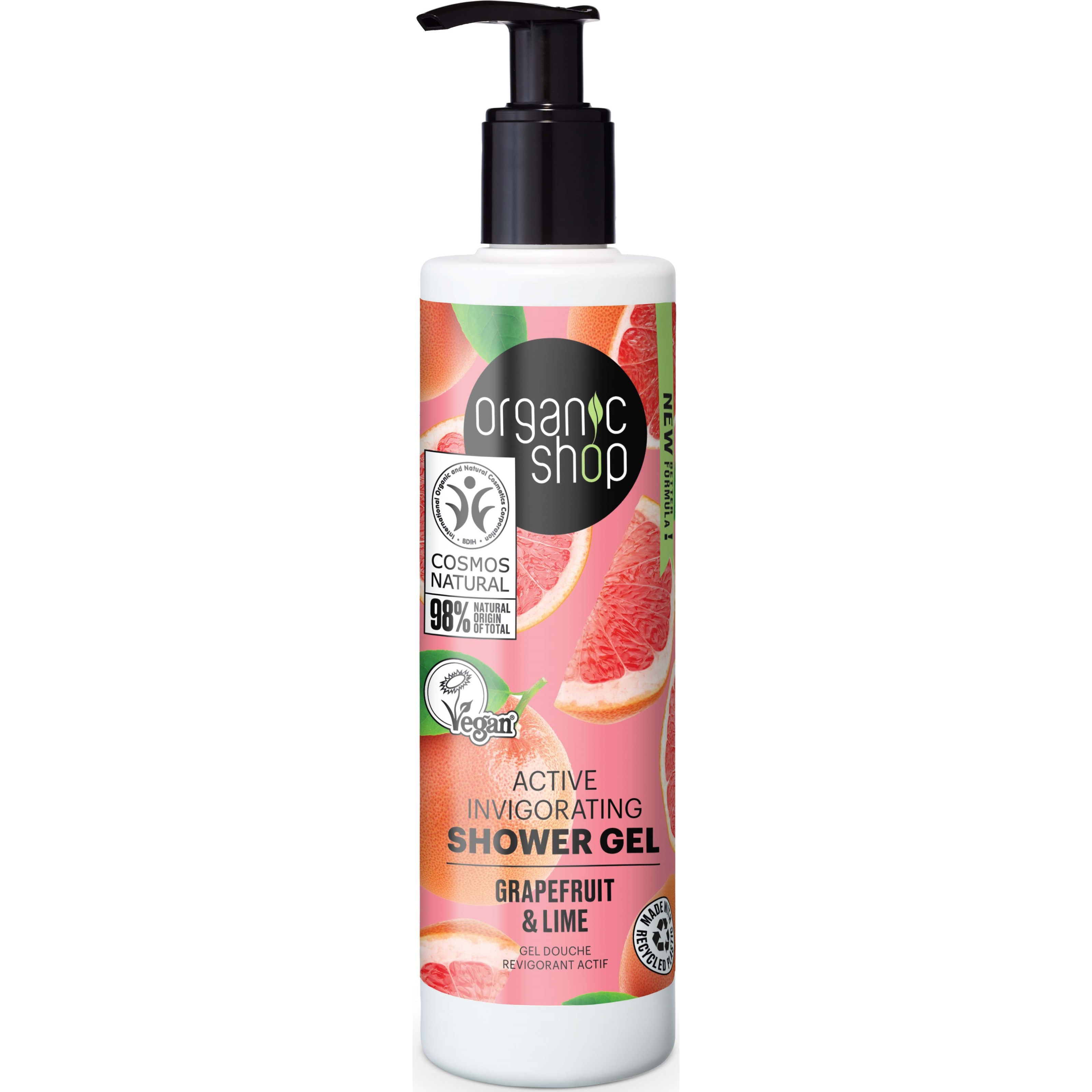 Organic Shop Active Invigorating Shower Gel Grapefruit & Lime 280 ml