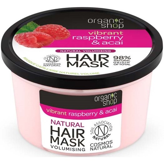 Organic Shop Volumising Hair Mask Raspberry & Acai 250 ml