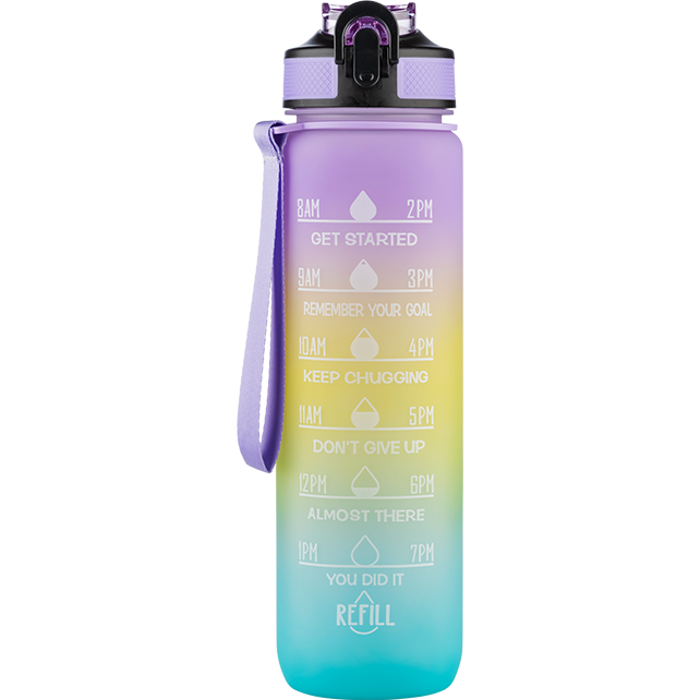 Beauty Rebels Motivational Water Bottle 1 L  Daylight