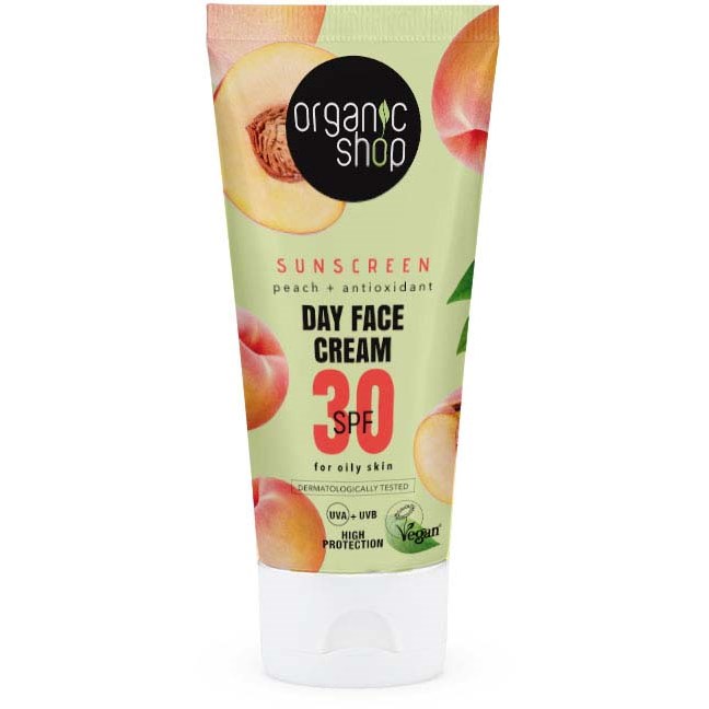 Organic Shop Sunscreen Day Face Cream SPF30 Oily Skin 50 ml