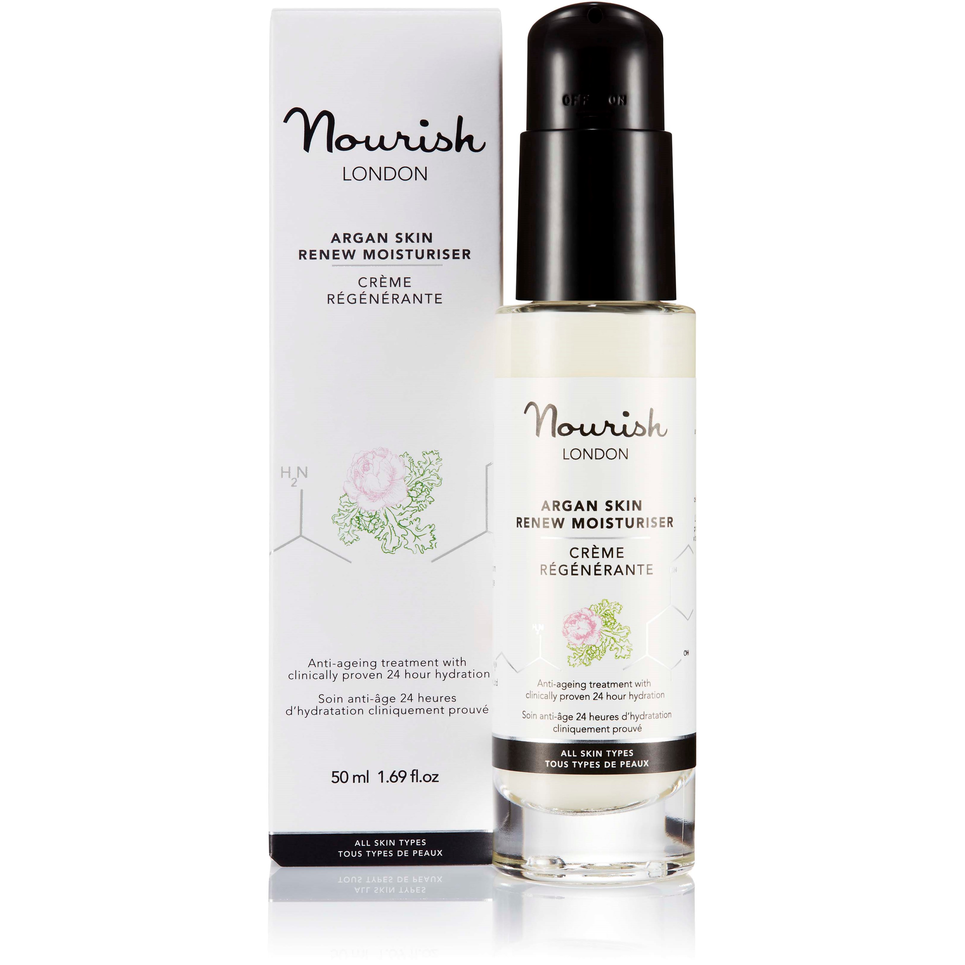 Nourish London Argan Skin Renew Moisturiser 50 ml