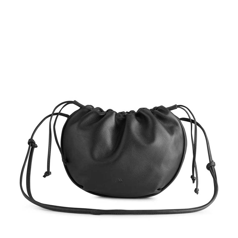 Markberg Luca MBG Drawstring Crossbody Bag Black