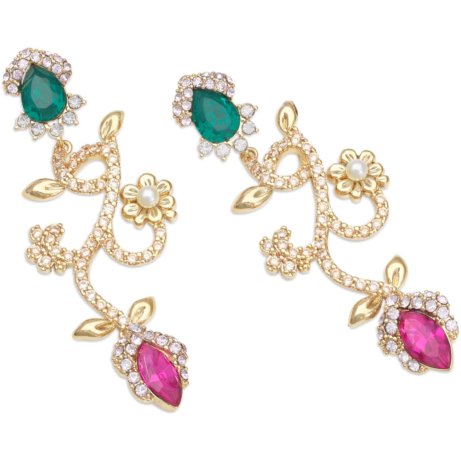 Lily and Rose Camille earrings - Emerald pink  Emerald pink