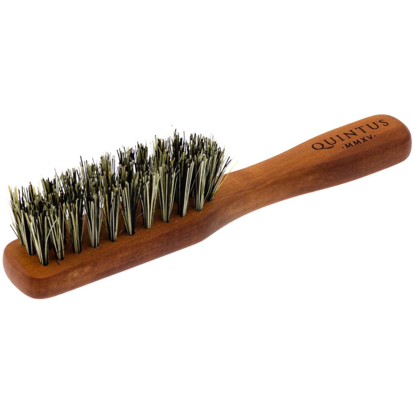 Quintus MMXV Small Vegan Beard Brush with Handle Tampico Fibers