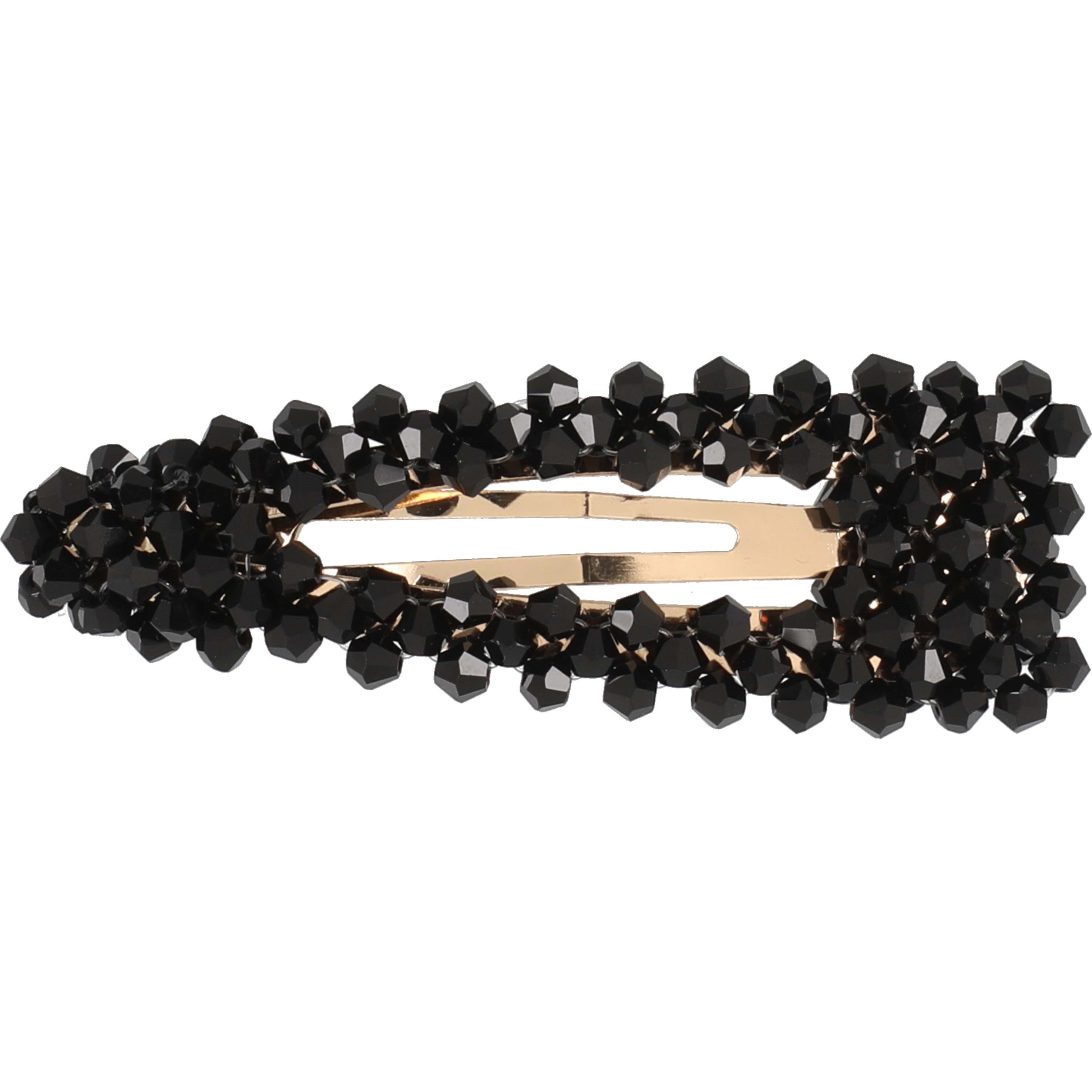 Mineas Hairclip Crystal Pearls Black