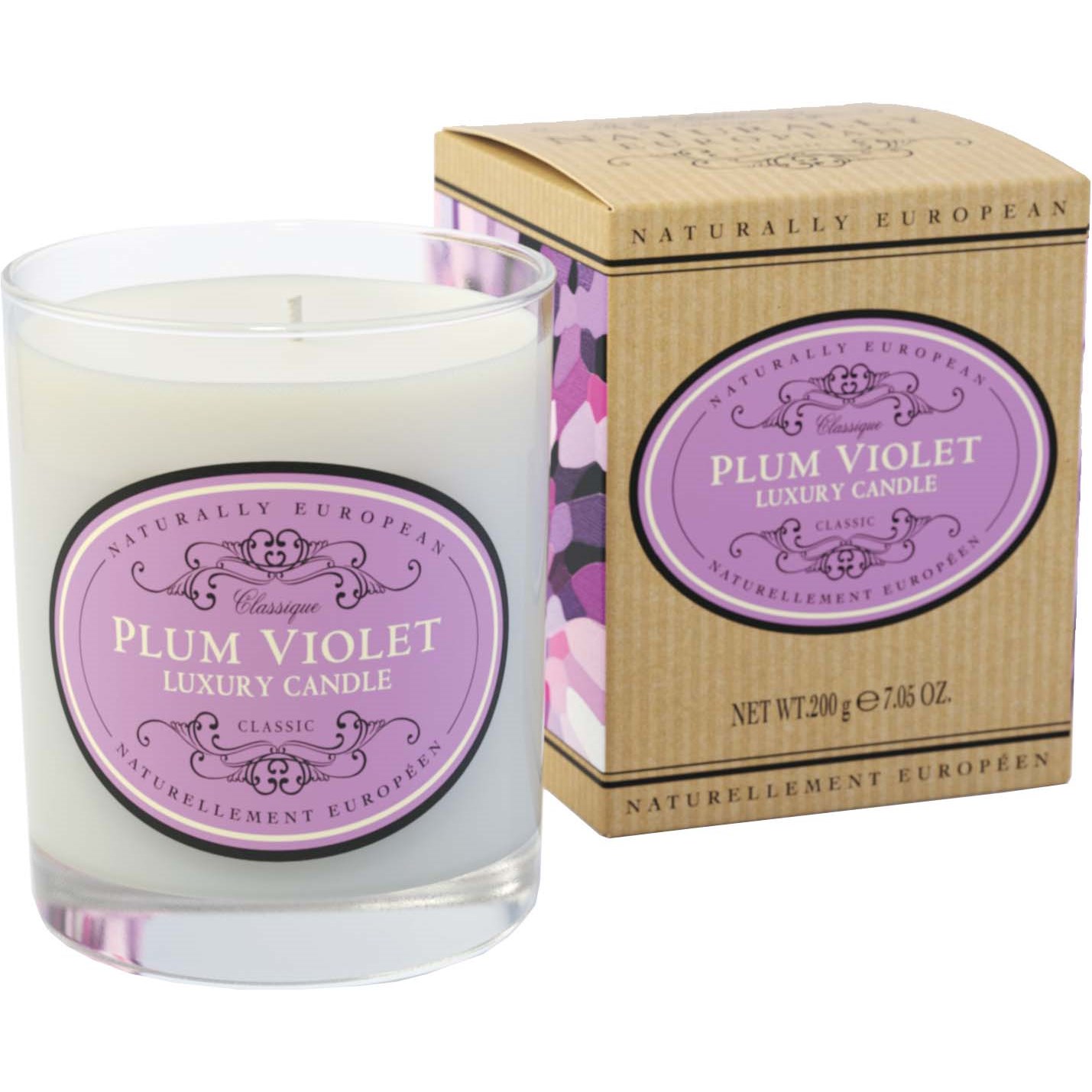 Naturally European Plum Violet Candle 200 ml