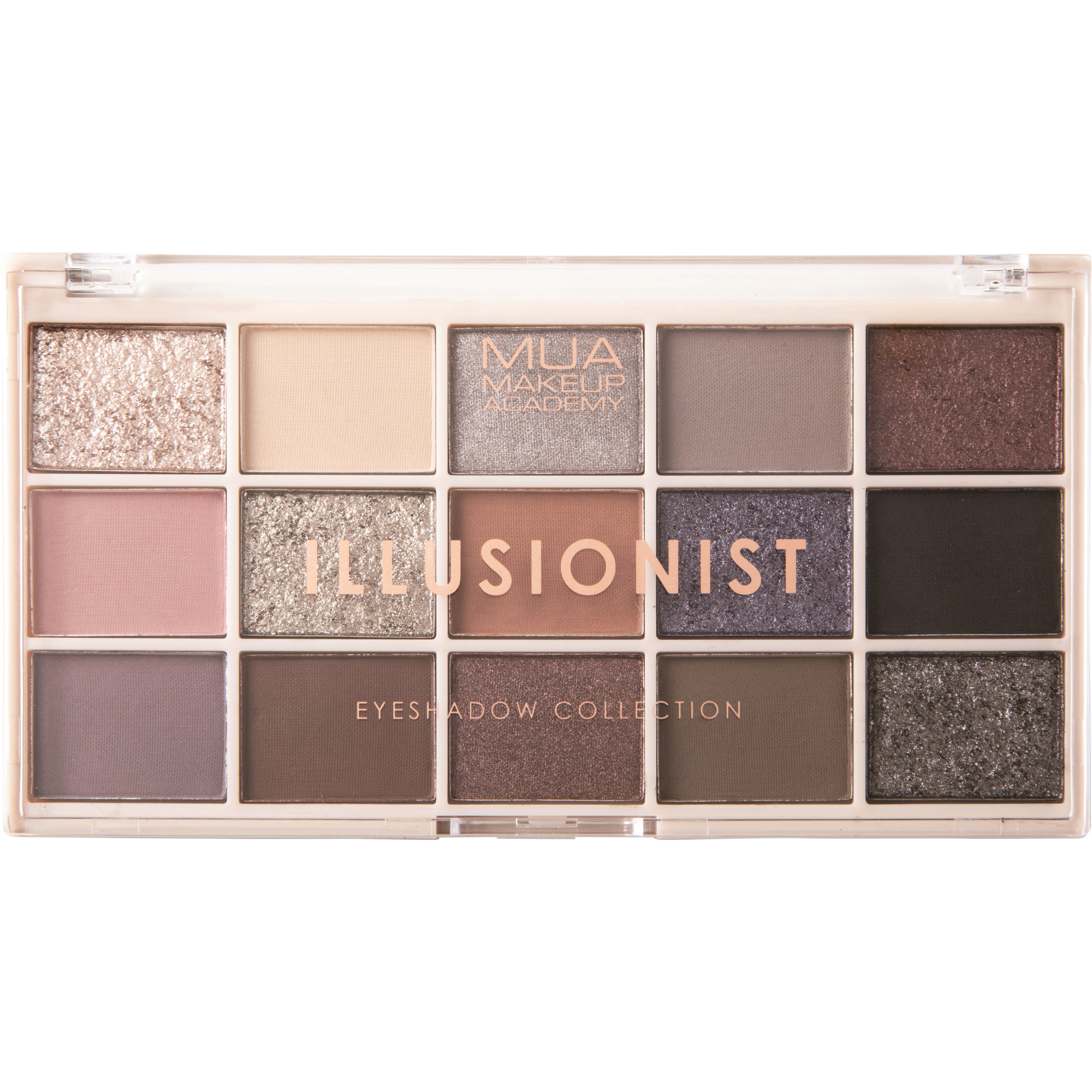 MUA Makeup Academy Eyeshadow Palette 15 Shades Illusionist