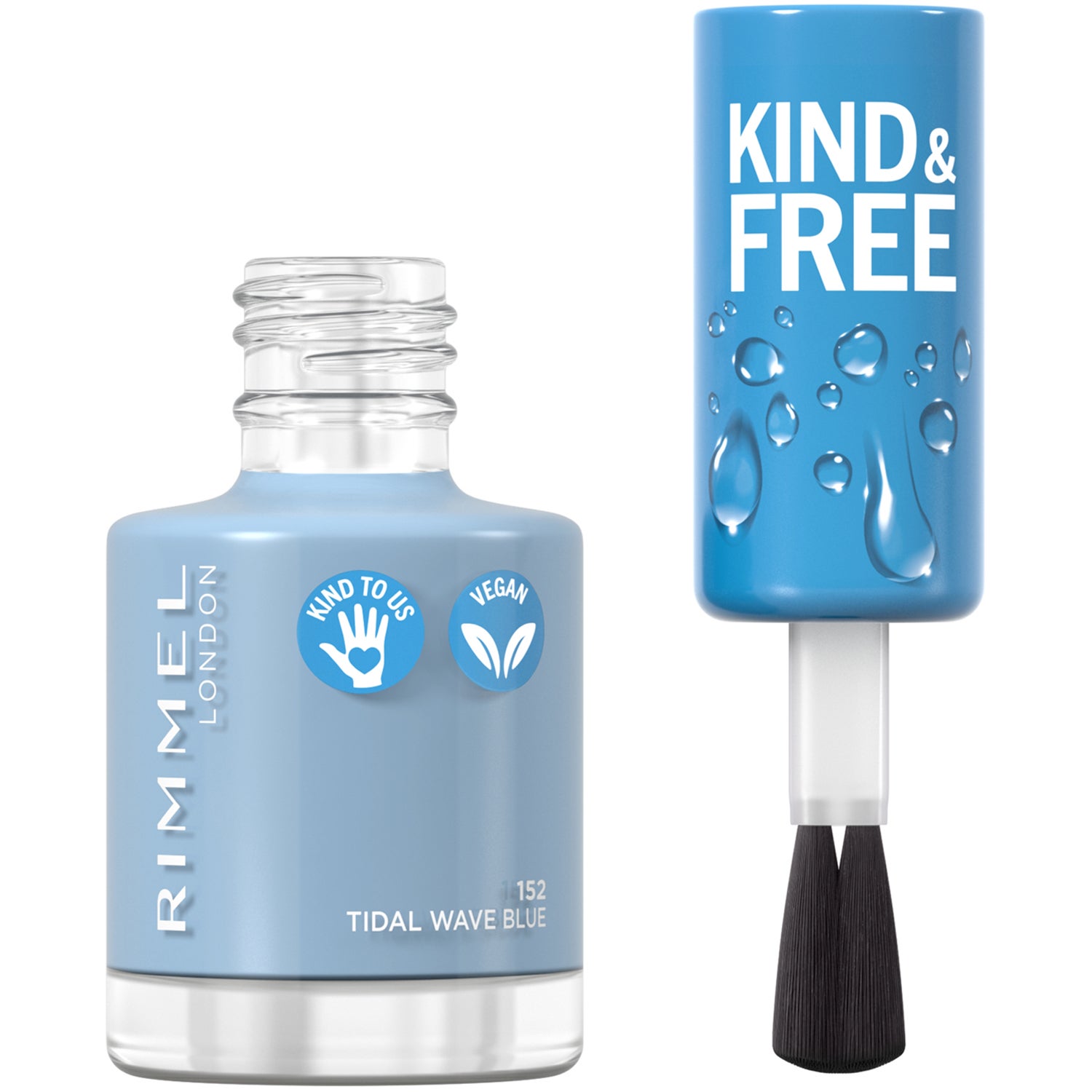 Rimmel London Kind & Free Clean Nail Polish 152 Pastel blue