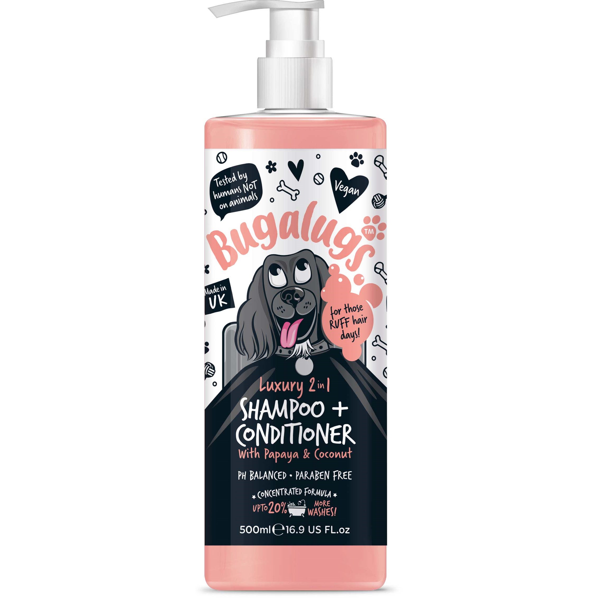 Bugalugs Luxury 2 in 1 Dog Shampoo+Conditioner 500 ml