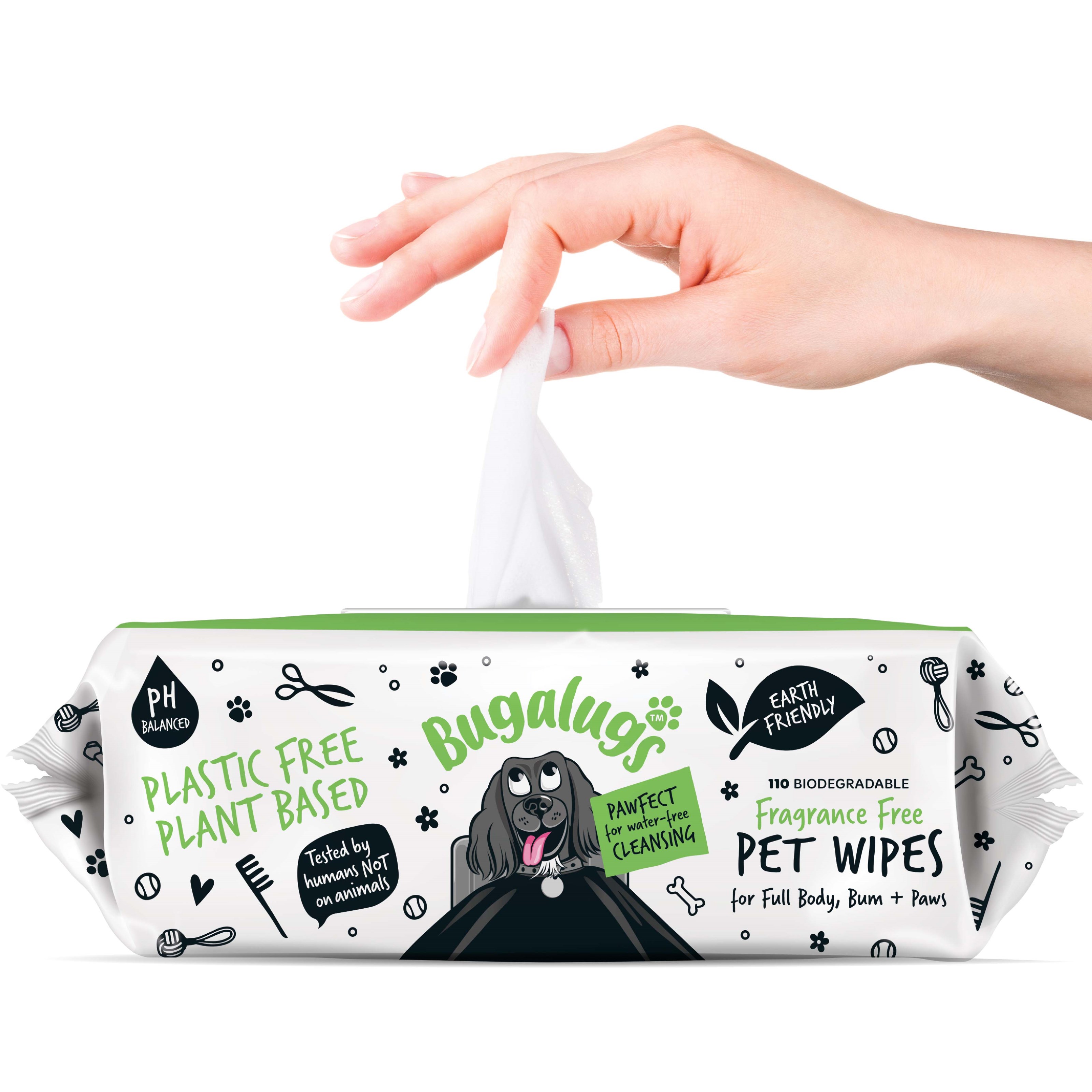 Bugalugs Fragrance Free Pet Wipes