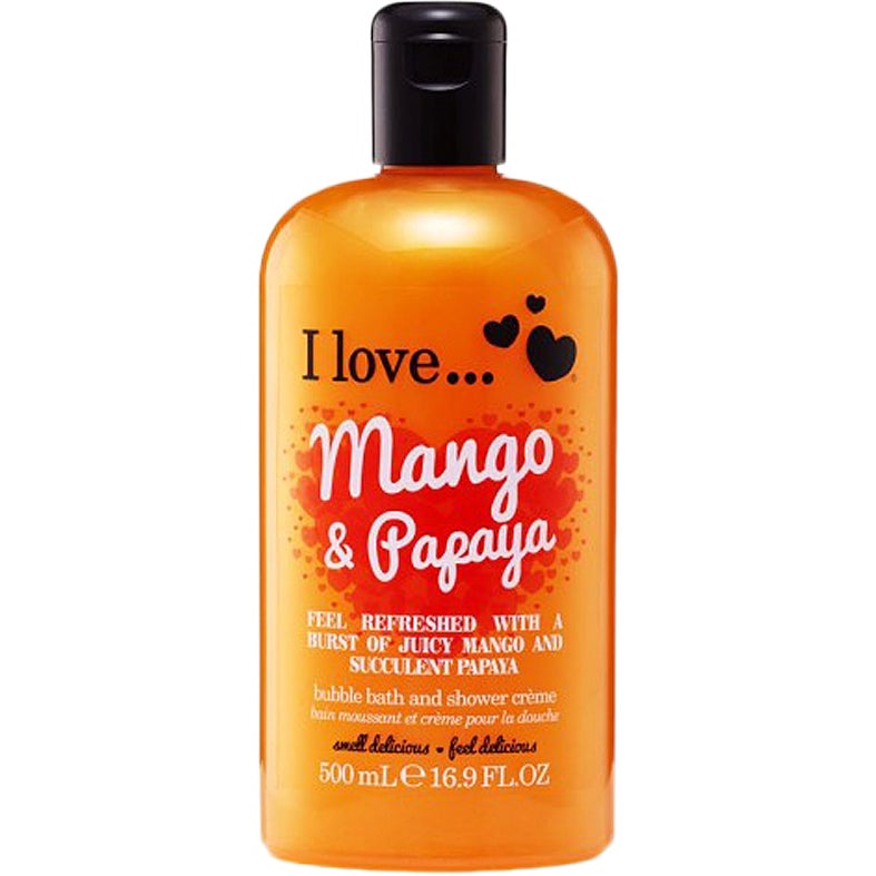 I Love Mango & Papaya Bubble Bath & Shower Créme - 500 ml