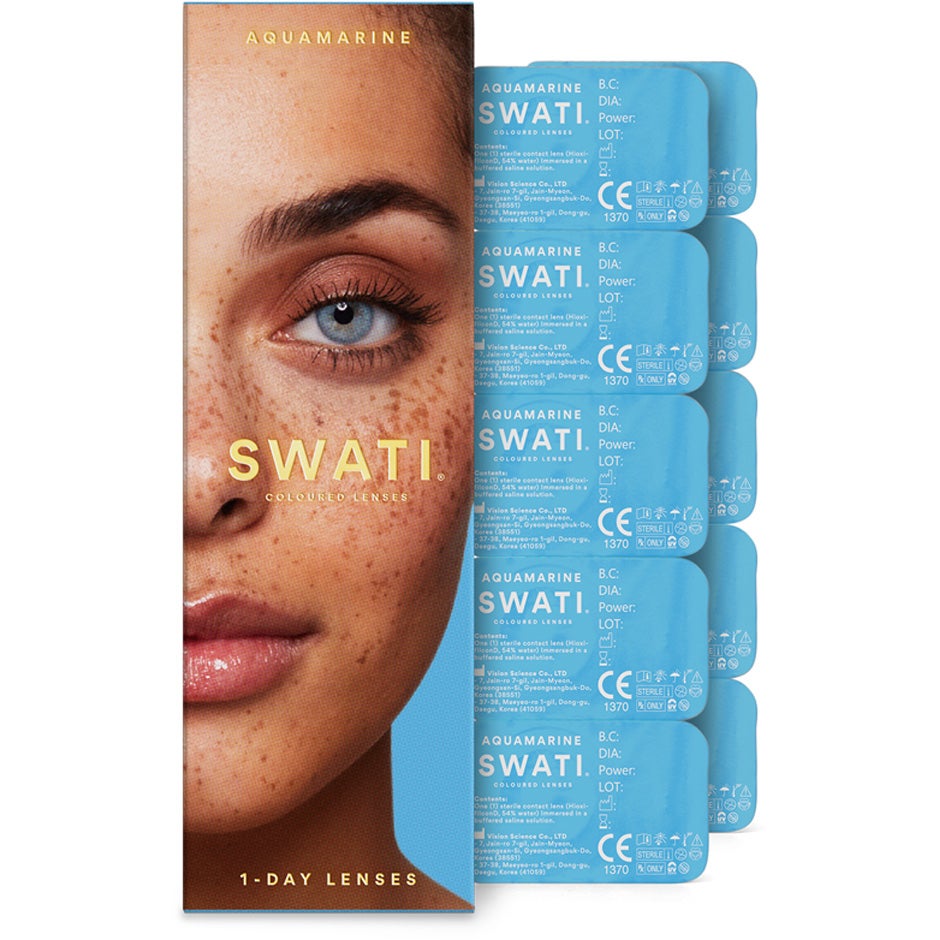 SWATI Cosmetics Coloured Lenses 1-Day Aquamarine - 5 pcs