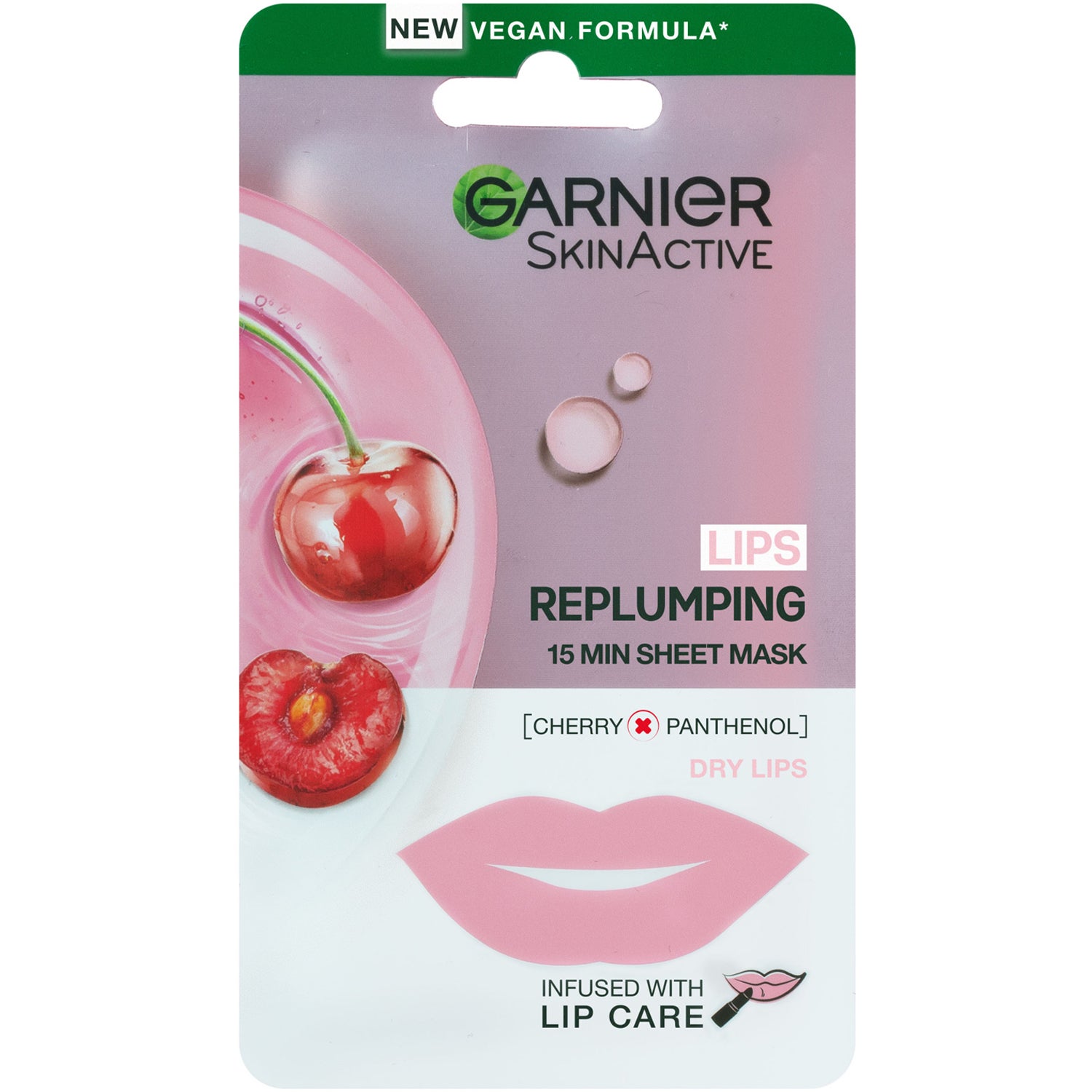 Garnier Lips Replumping 15 min Sheet Mask Cherry 5 g