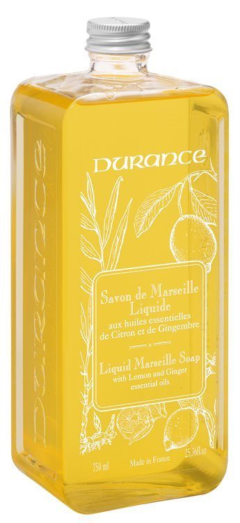 Durance Marseille Liquid Refill Soap Lemon Ginger 750ml