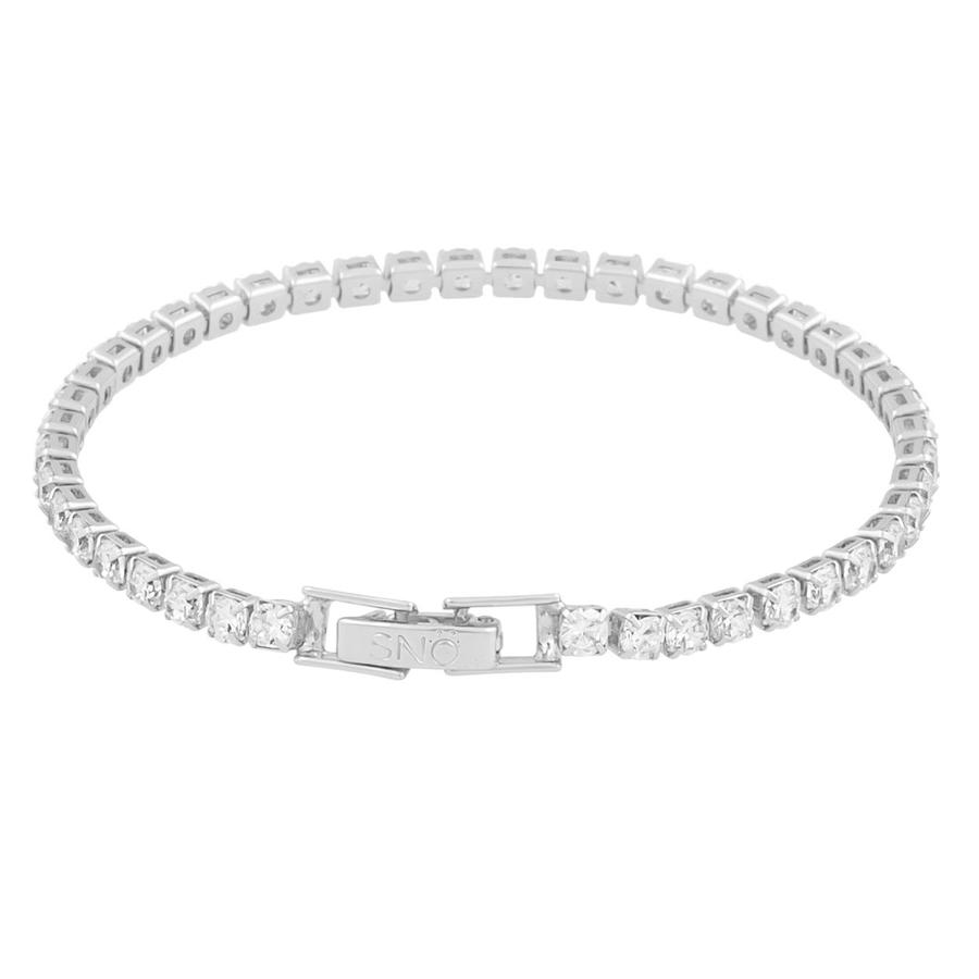 Snö of Sweden Siri Stone Bracelet Silver/Clear